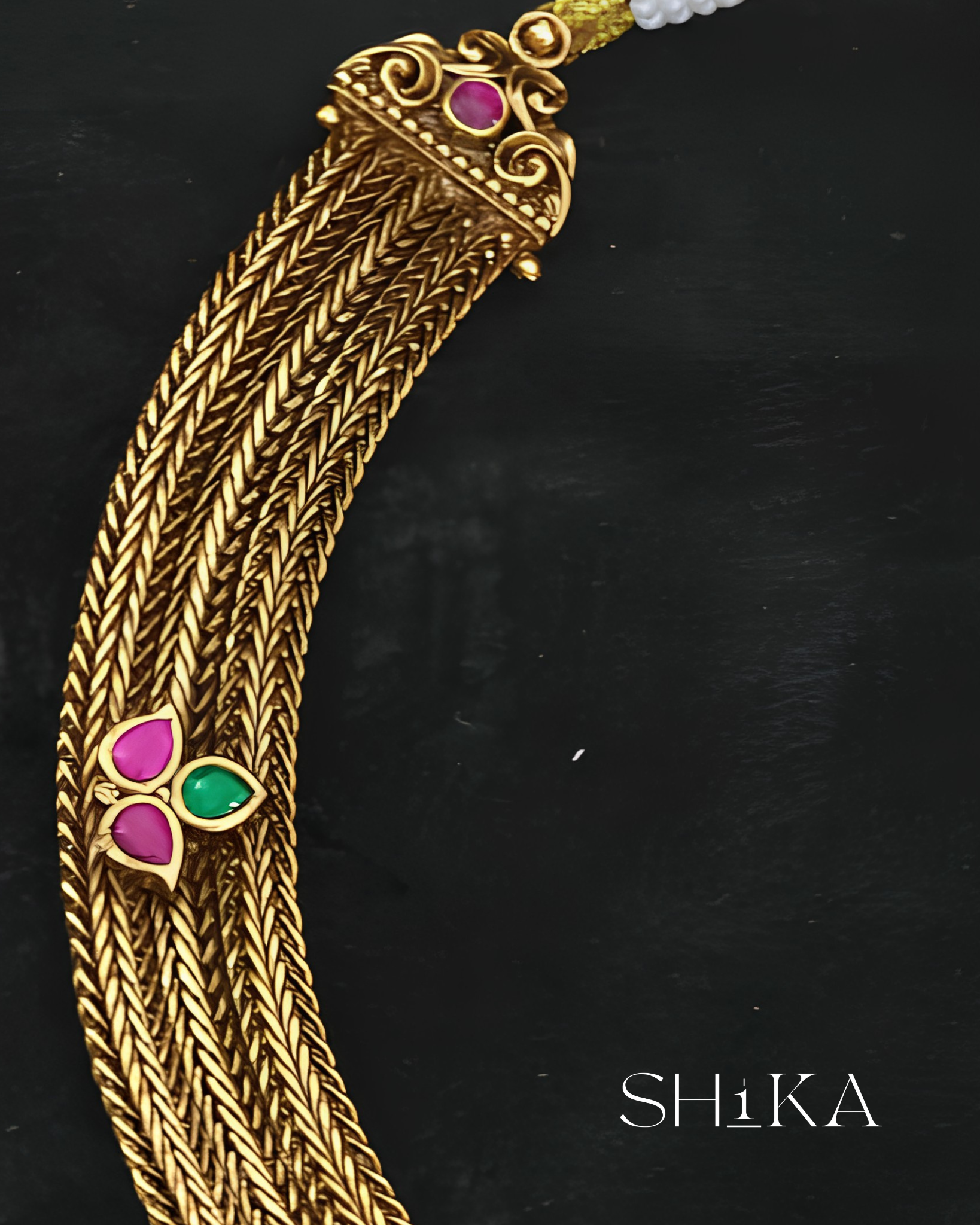 Jadau Kundan Kante Necklace Set