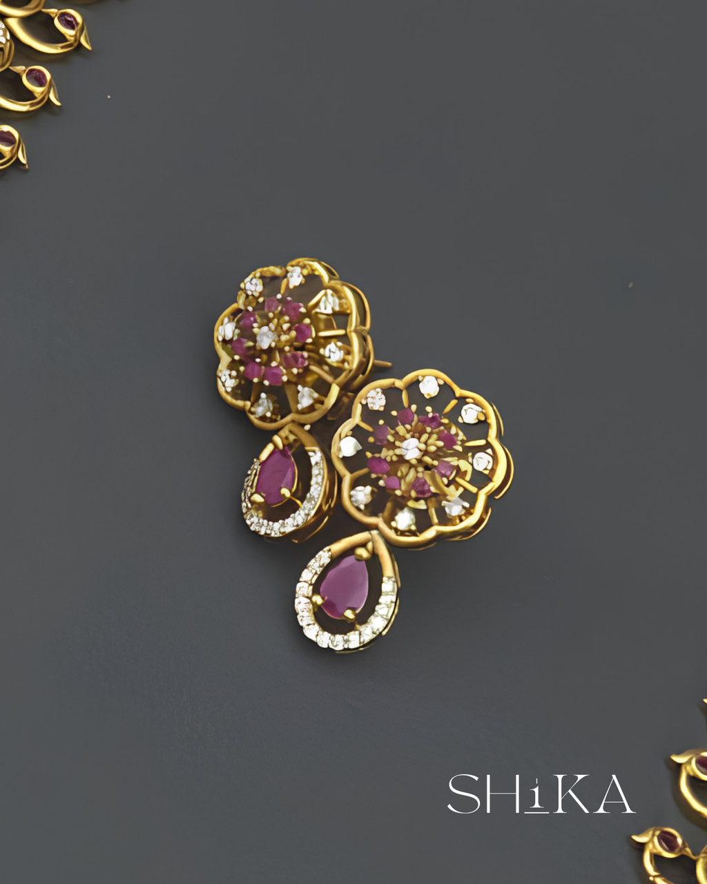 Padmavati Ruby Necklace Set