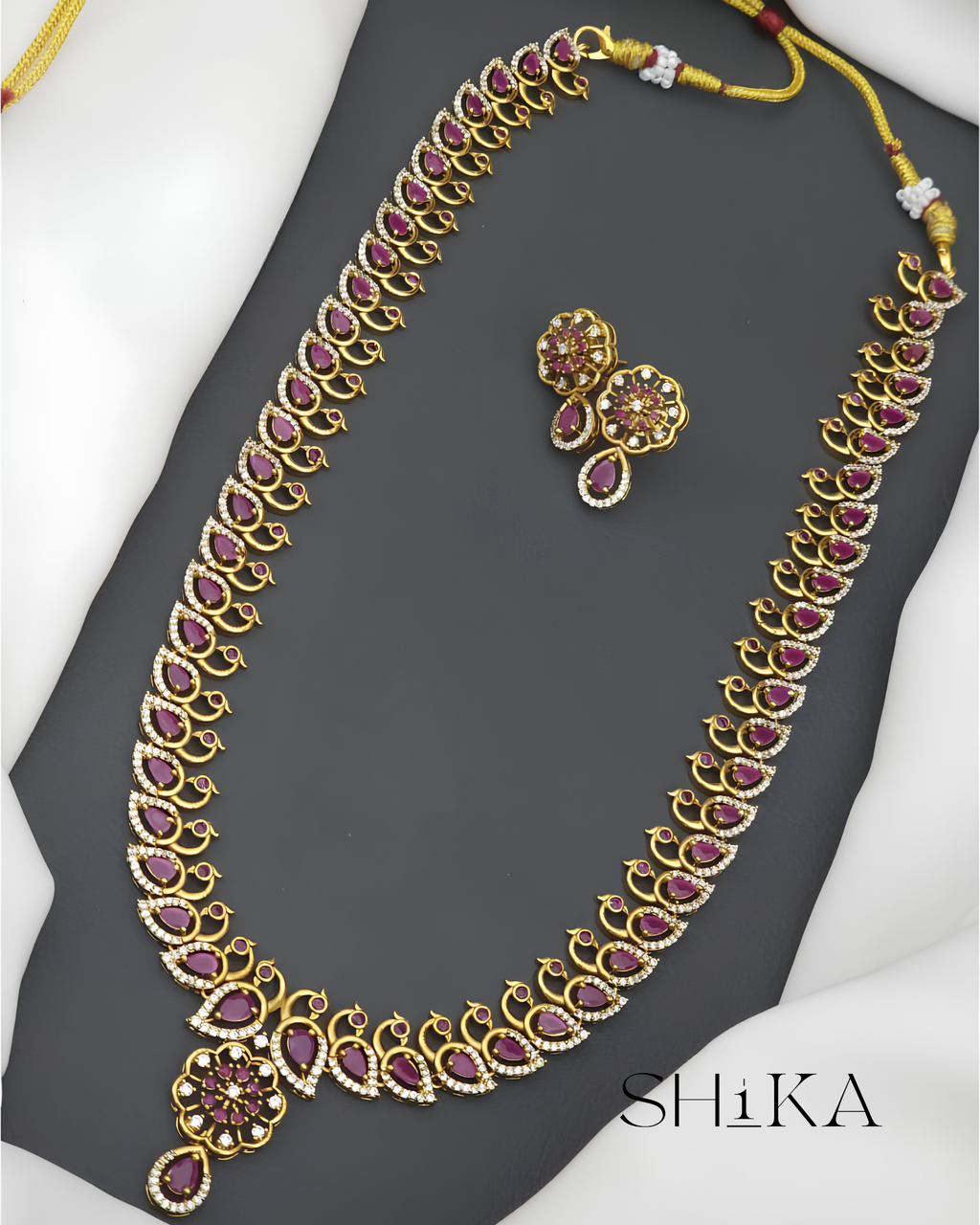Padmavati Ruby Necklace Set