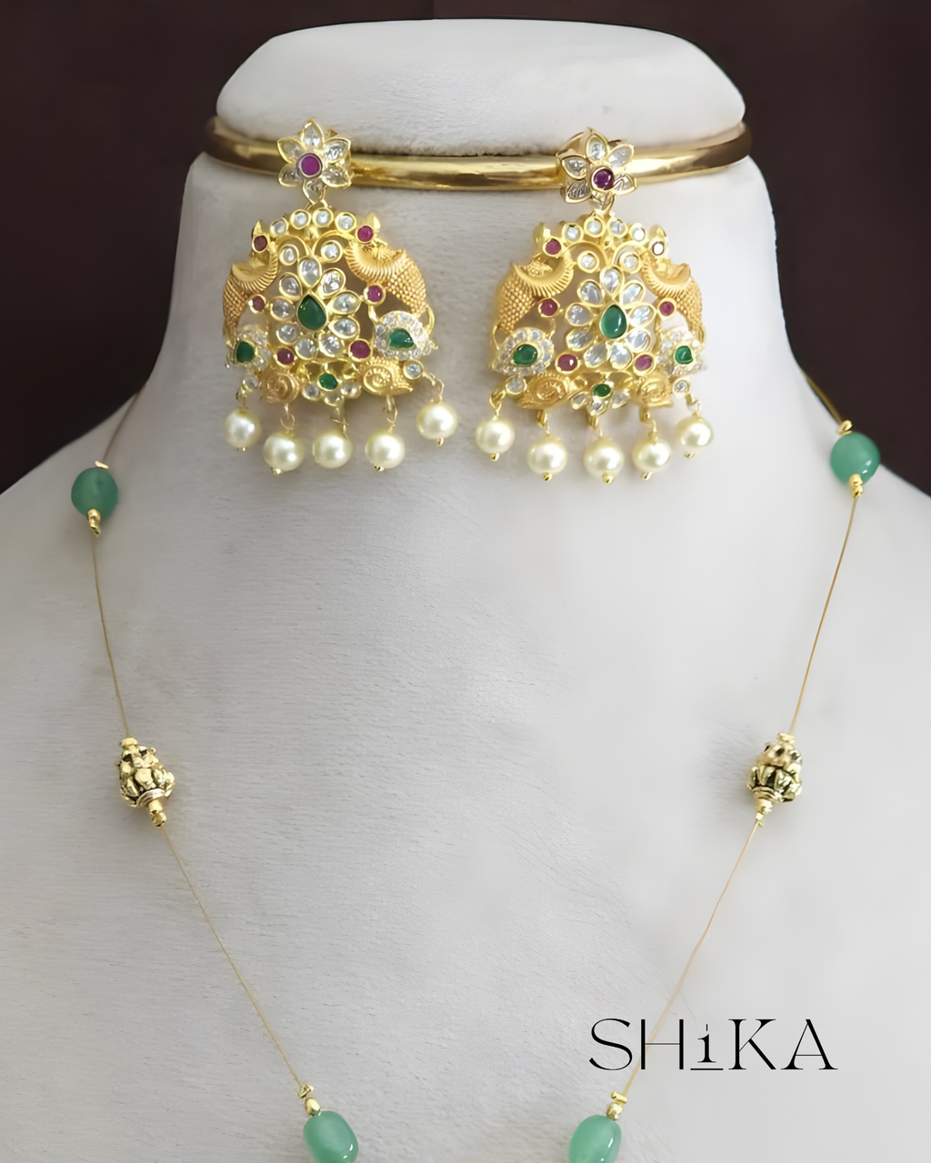 Ishani Invisible Necklace Set
