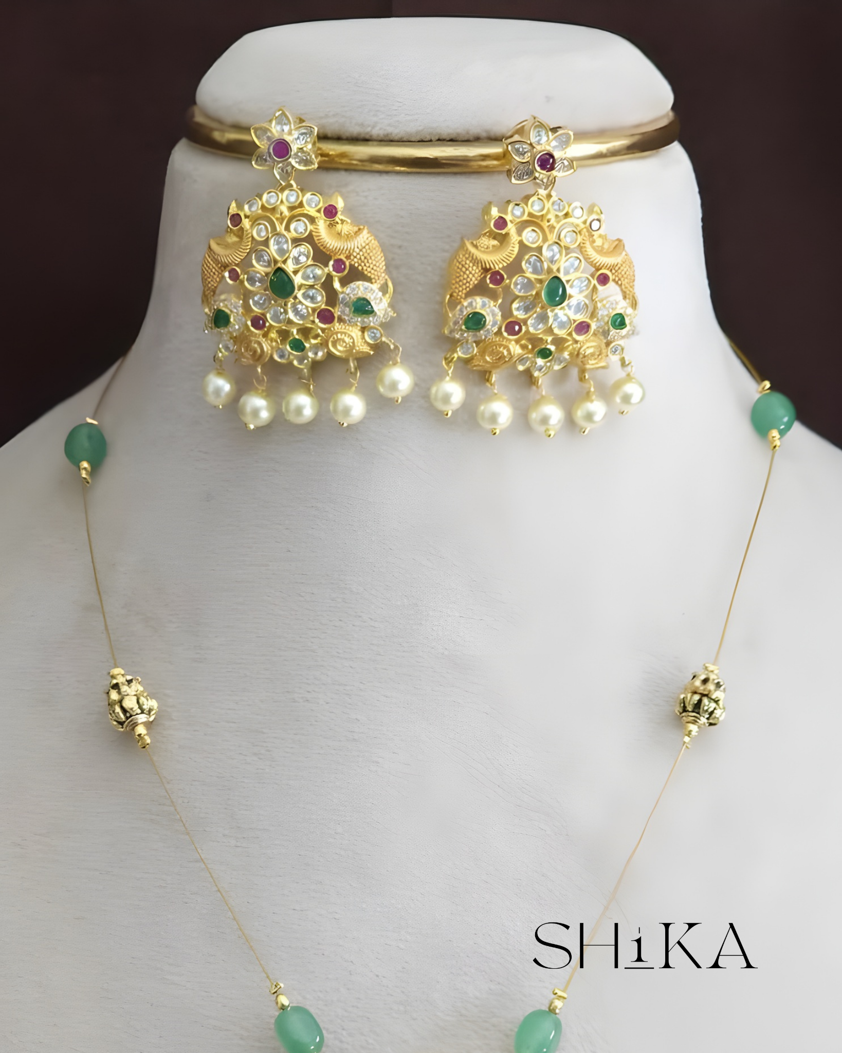 Ishani Invisible Necklace Set