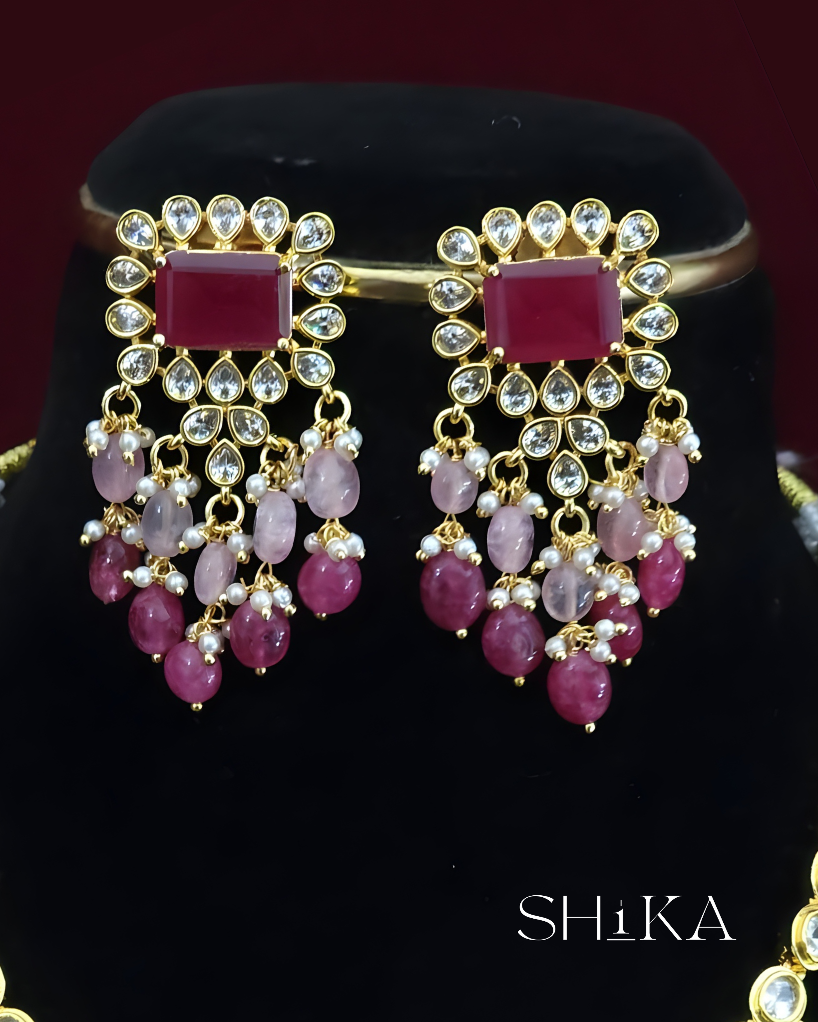 Heavy Beaded Necklace Set