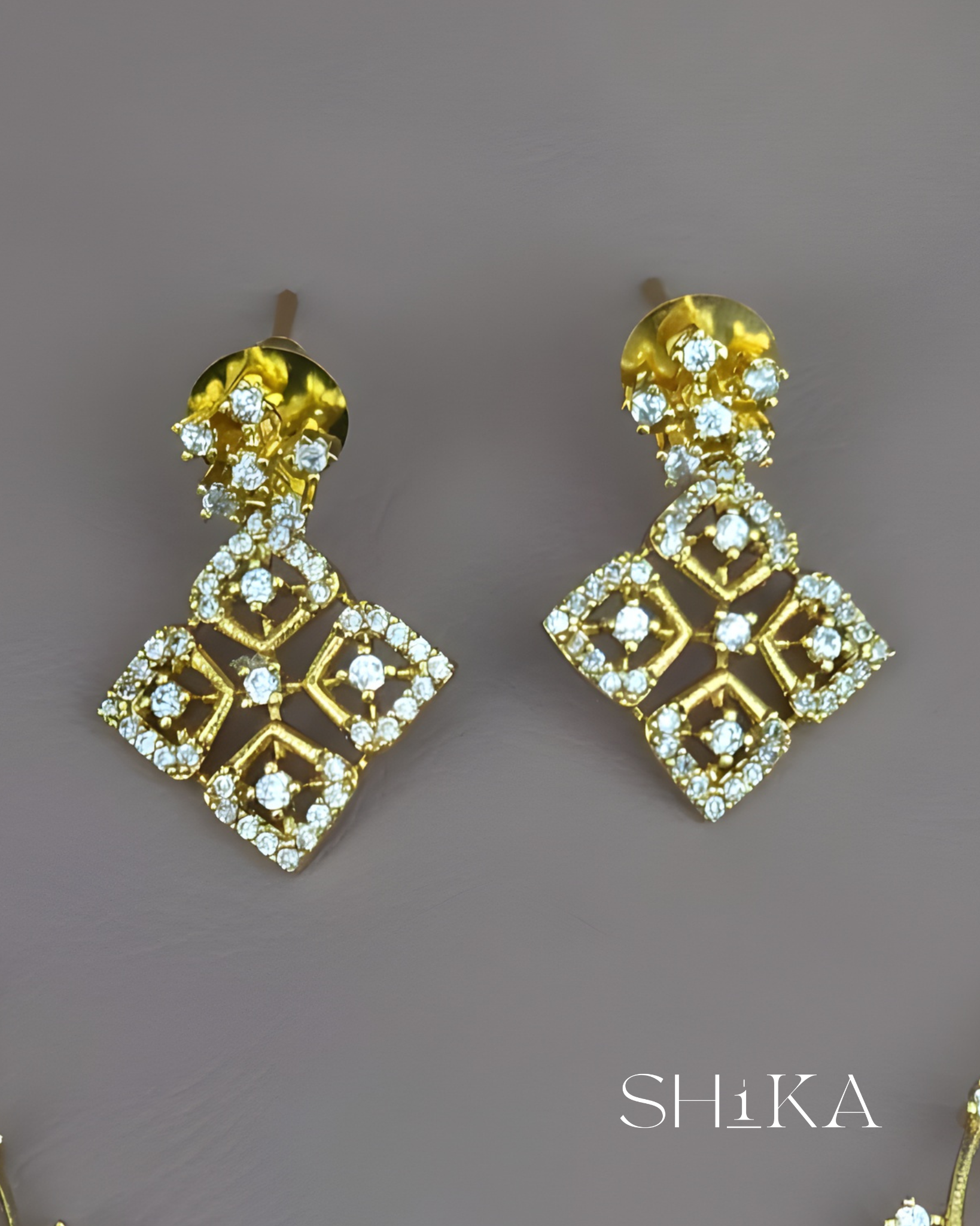 Diamond Vine Necklace Set