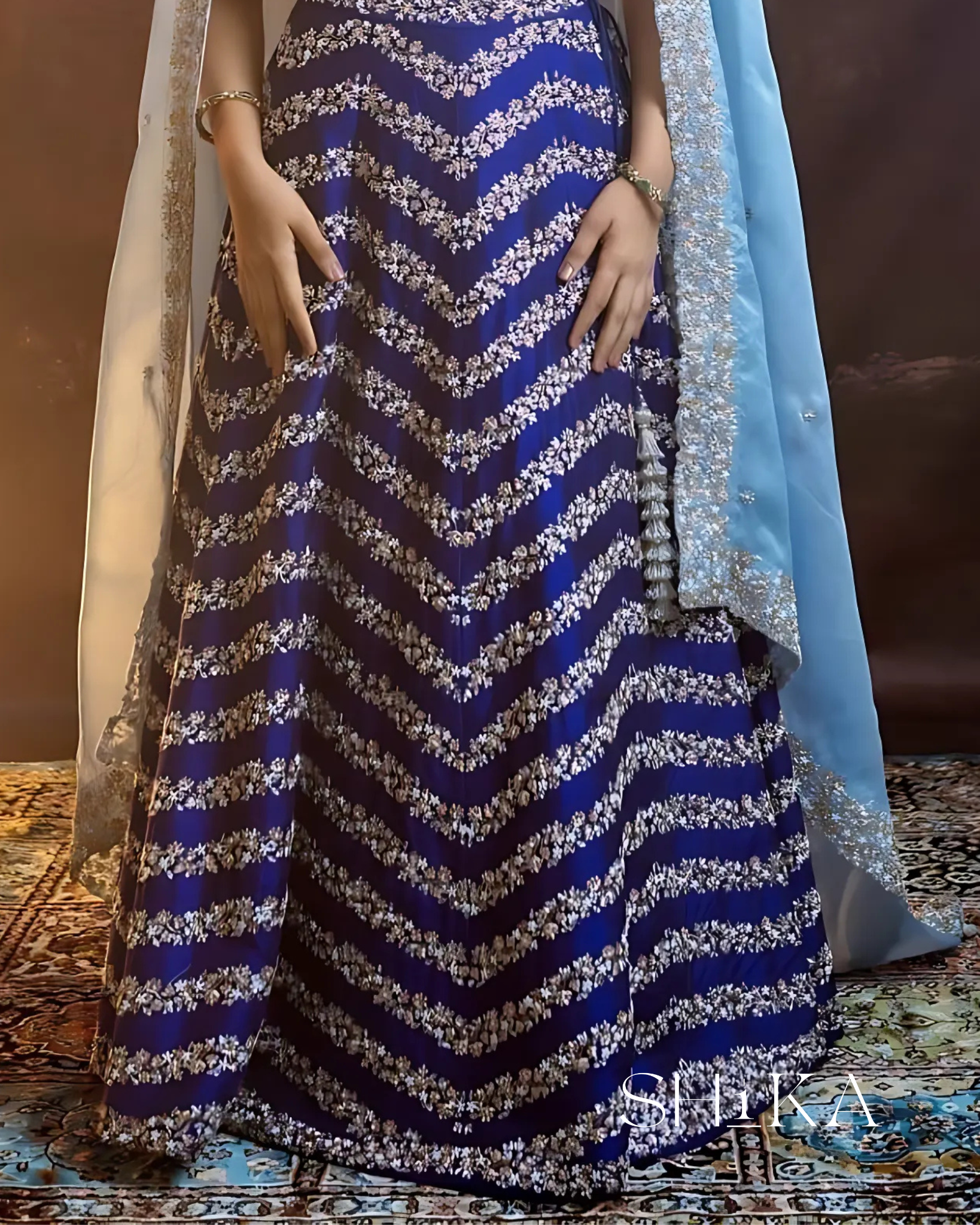 Twilight Tide Lehenga