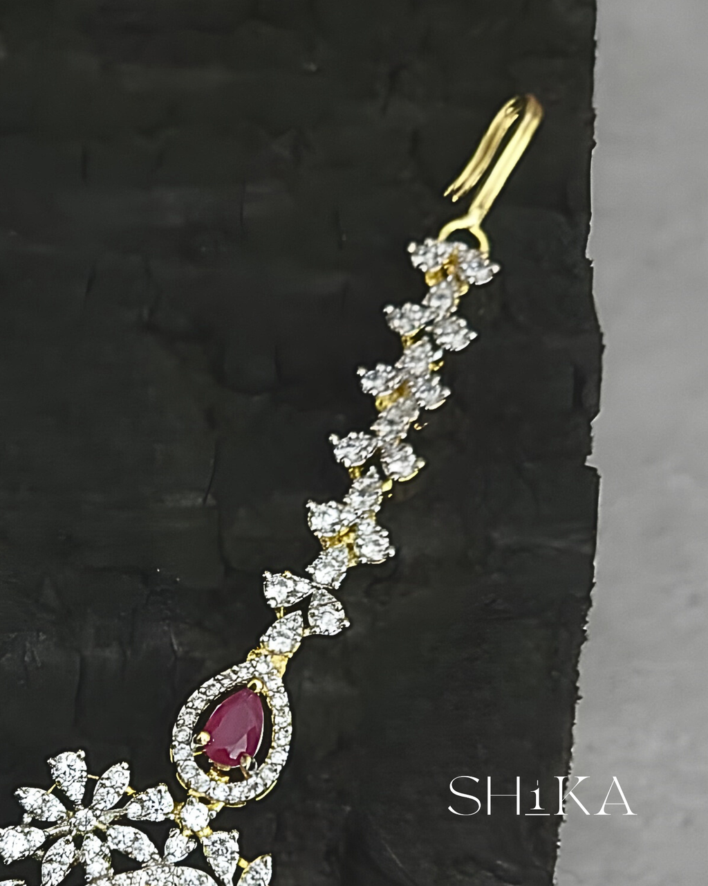 GJ Tear Drop Stone Tika