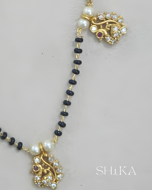 3 Pendant Nalla Pusalu Necklace