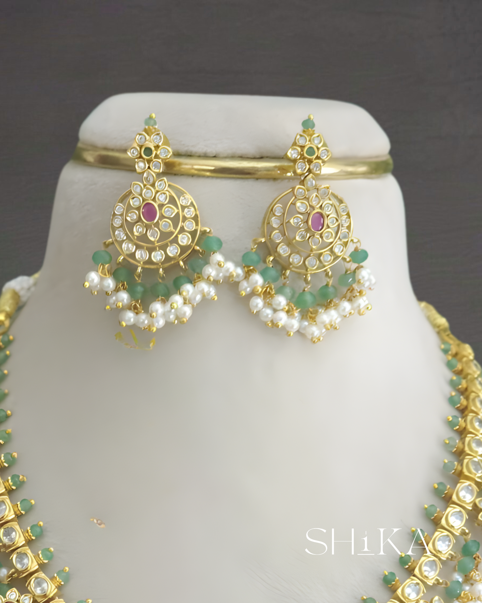 Heavy Guttapusala Necklace Set