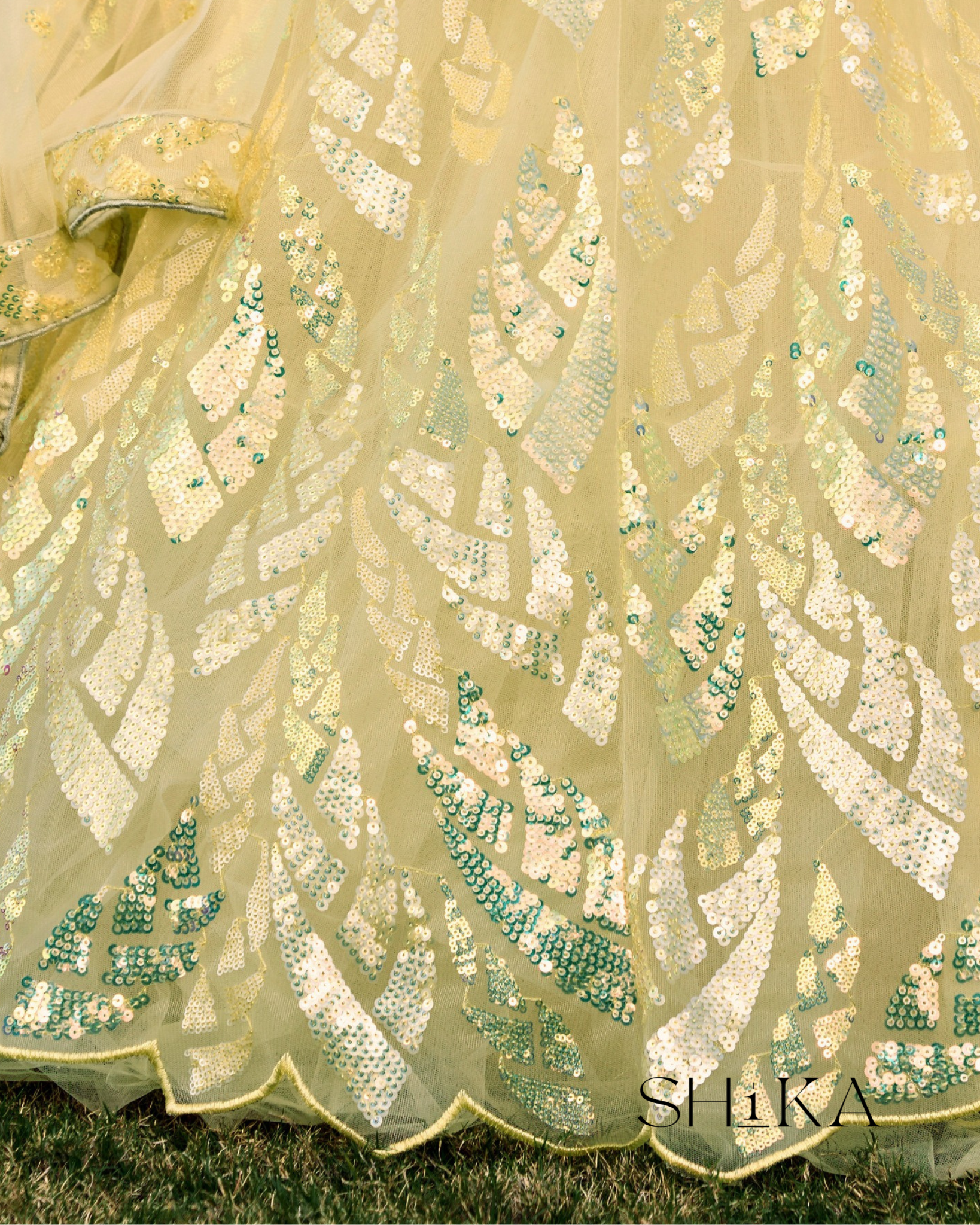 Sunset Blossom Lehenga