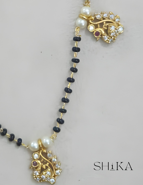 3 Pendant Nalla Pusalu Necklace