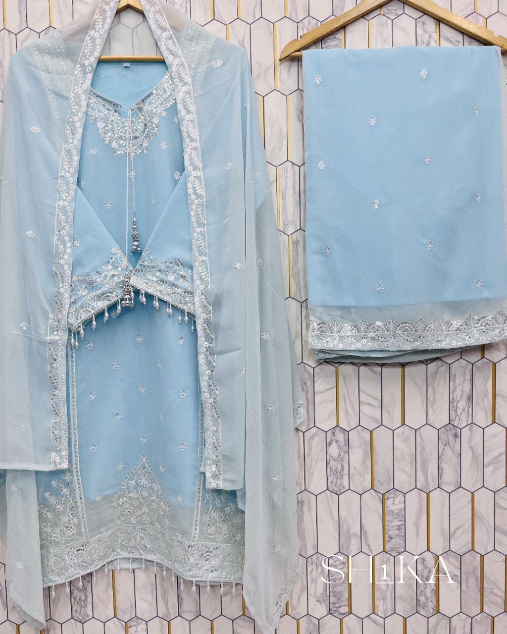 Ocean Mist Kurti Set