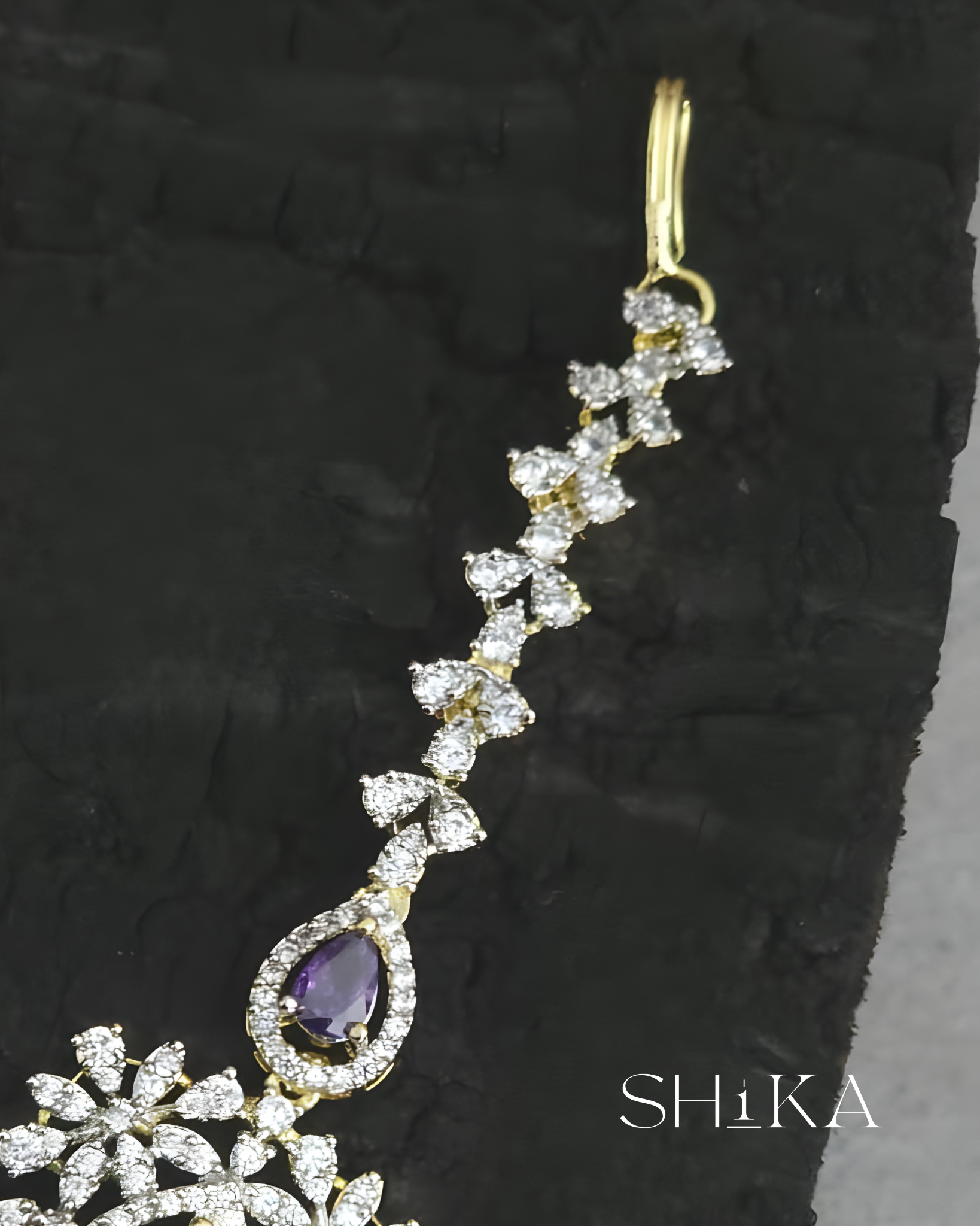GJ Tear Drop Stone Tika