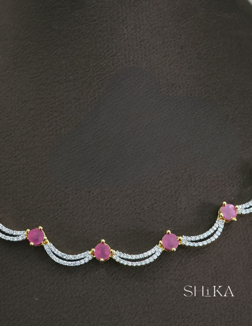 Dua Stone Necklace Set