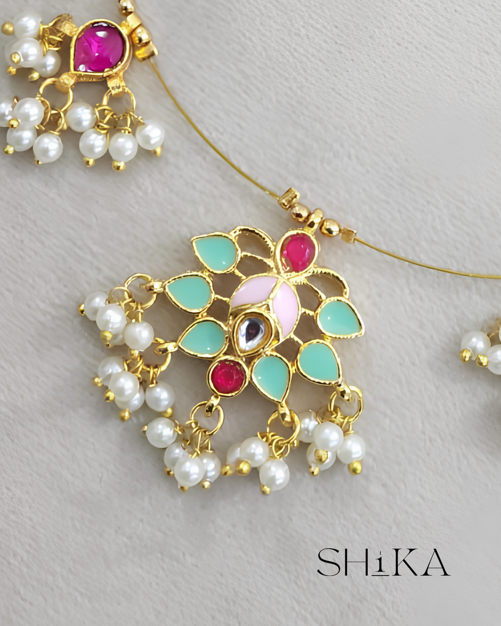 Meenakari Invisible Necklace