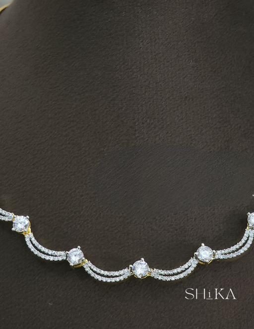 Dua Stone Necklace Set