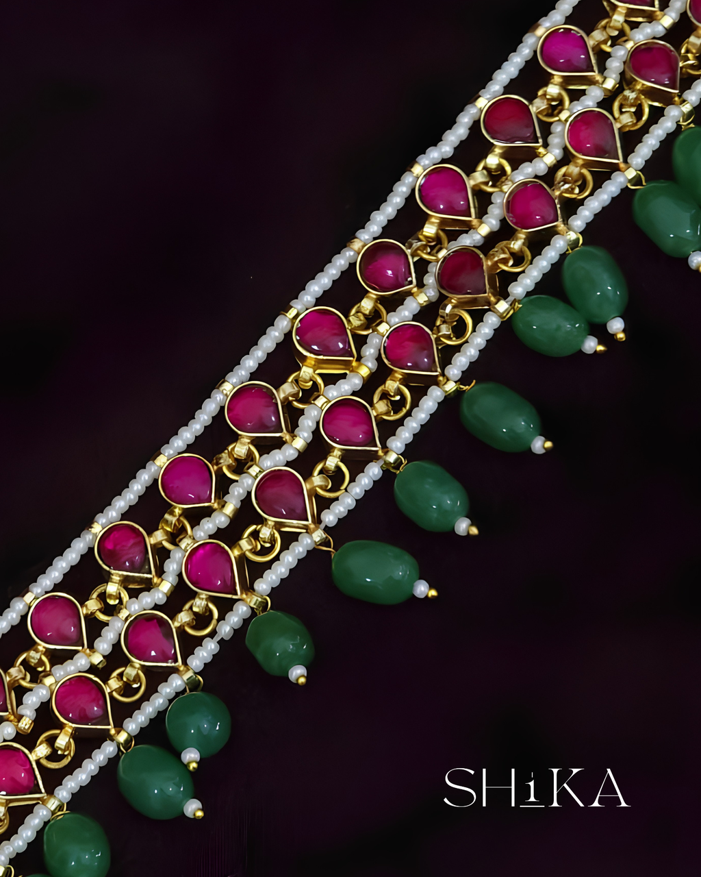 Jadau Kundan Choker Necklace Set