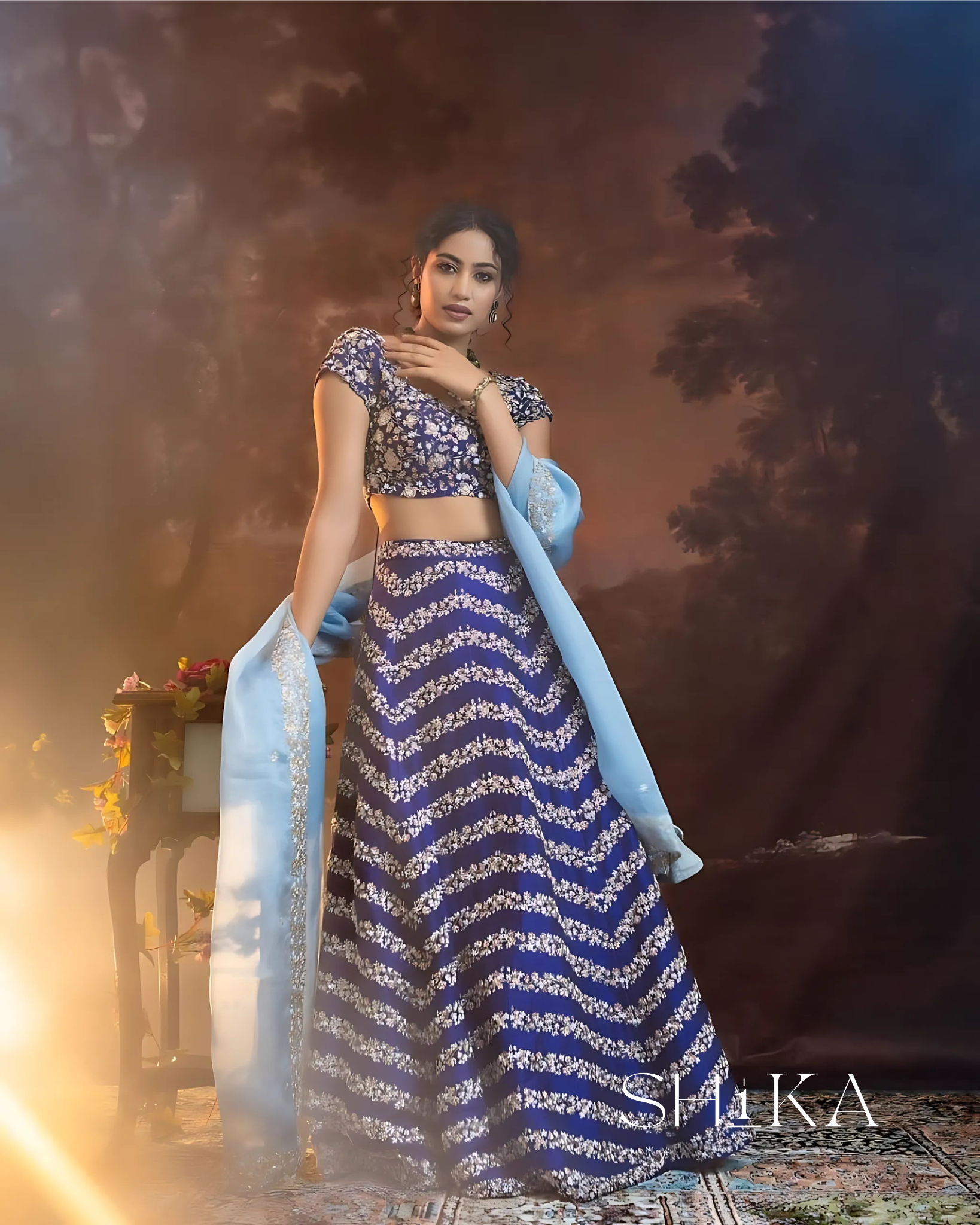 Twilight Tide Lehenga