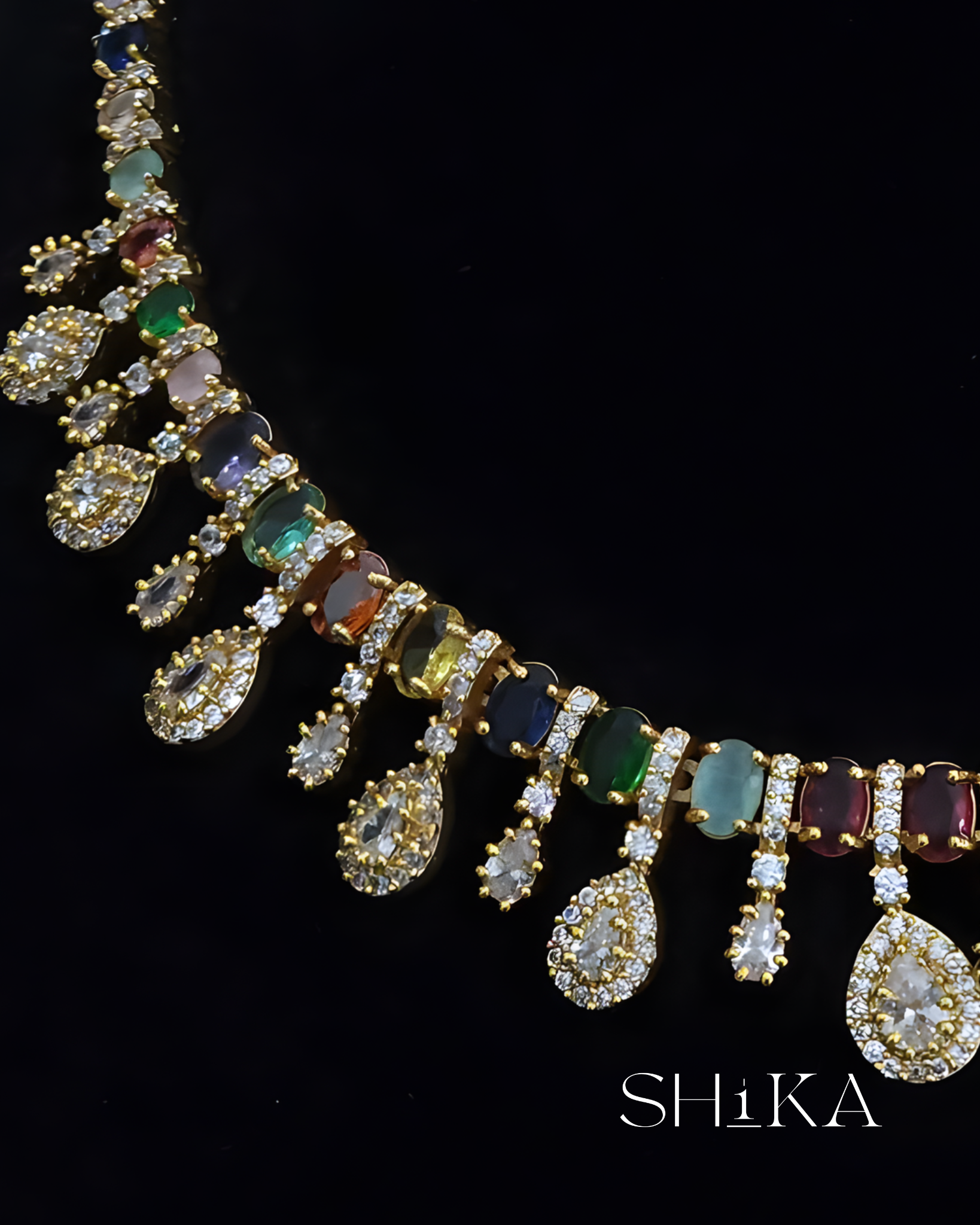 Multi-Stone Necklace Set