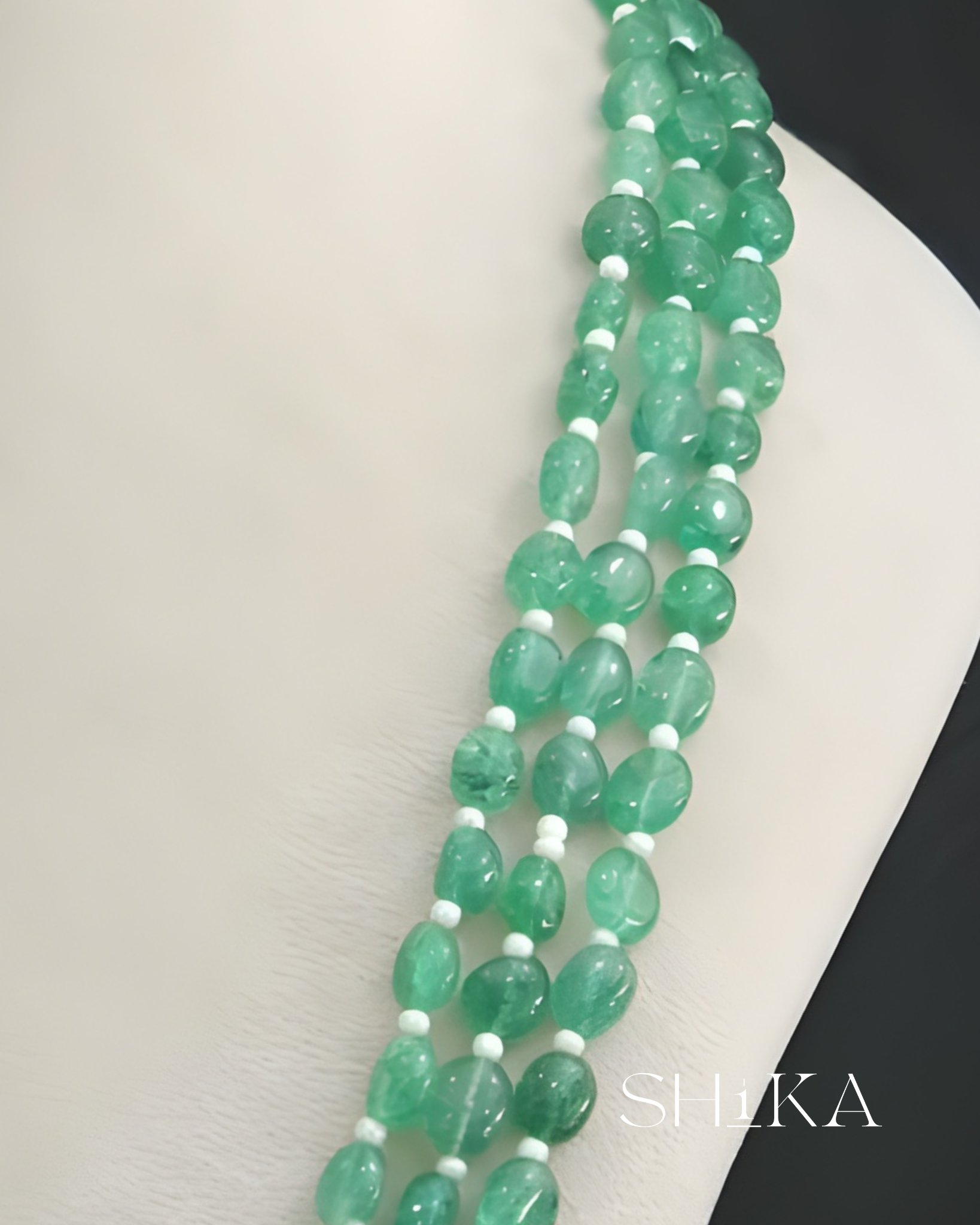 Genuine Strawberry Beads Pendant Necklace Set