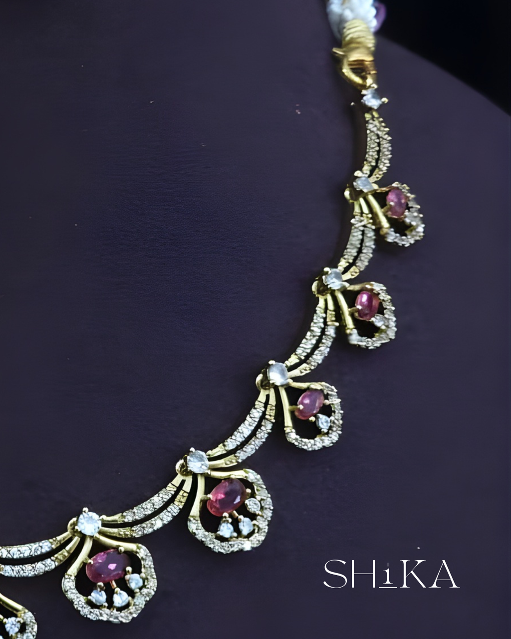 CZ Stone Necklace Set