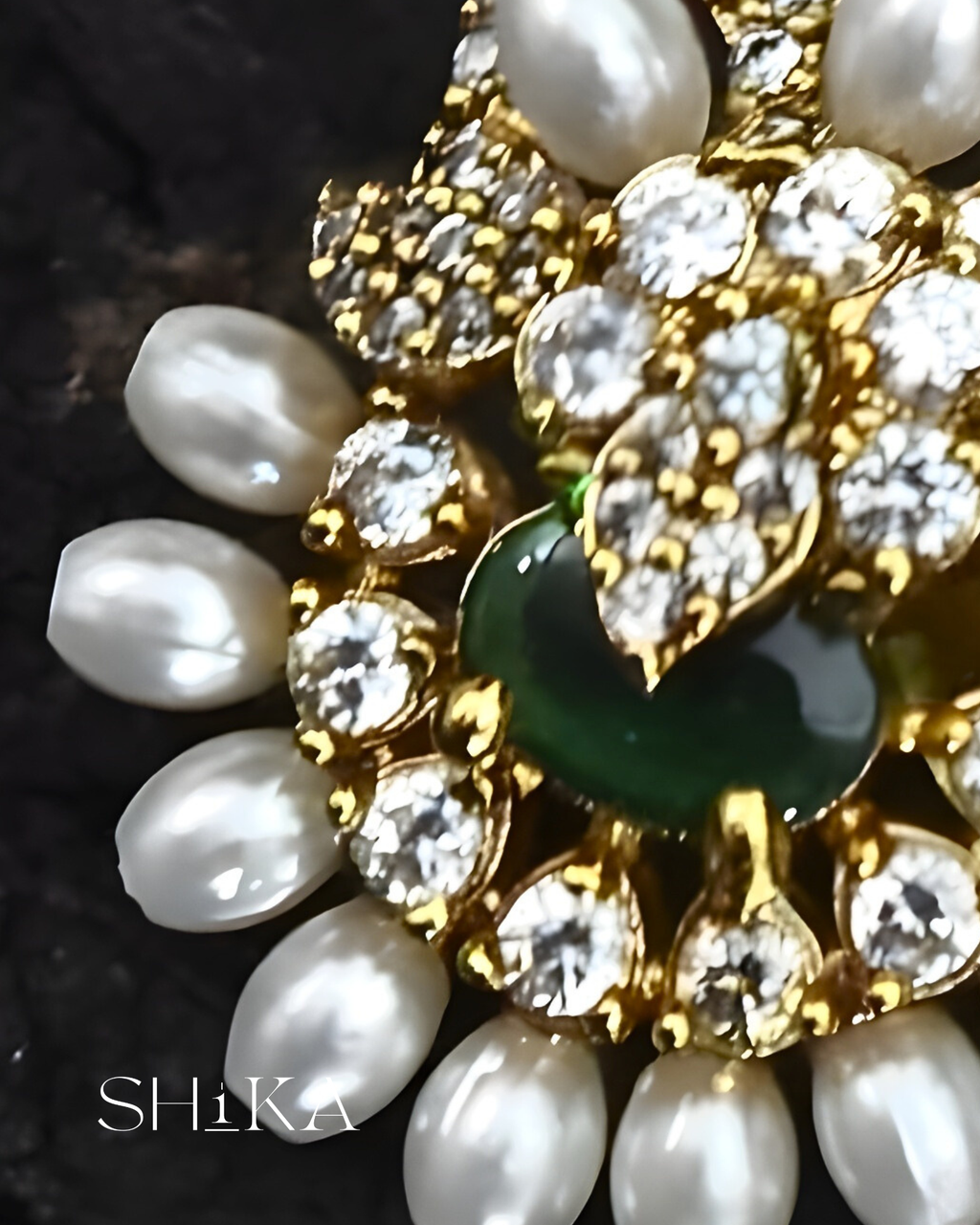 Pearl Halo Stud Earrings