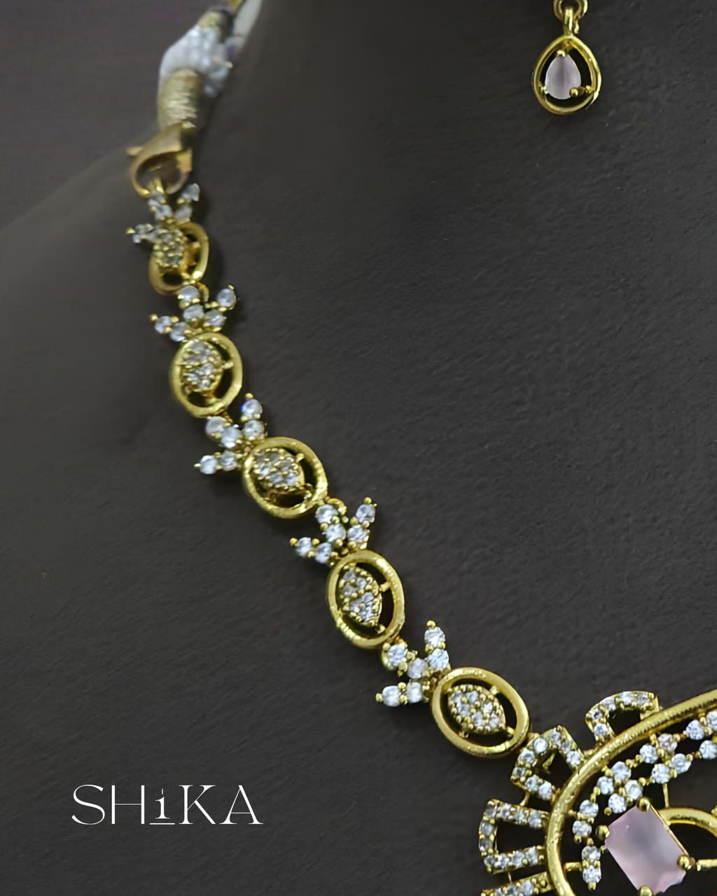 Radiant Stone Necklace Set