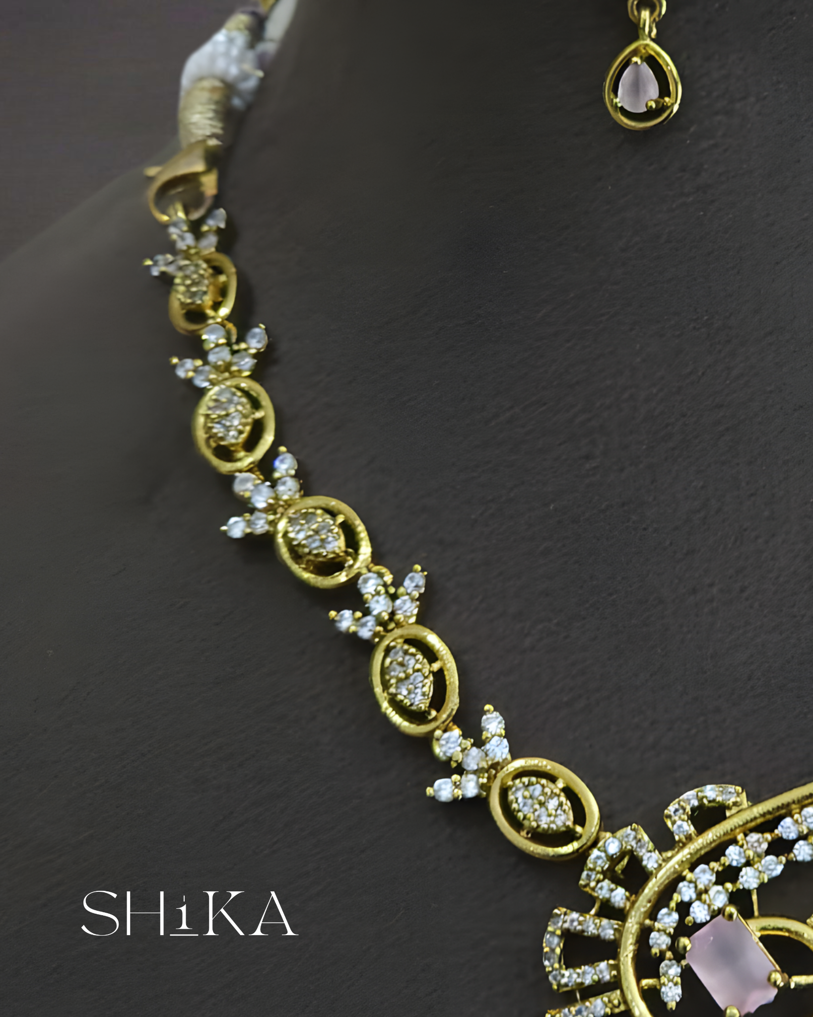 Radiant Stone Necklace Set