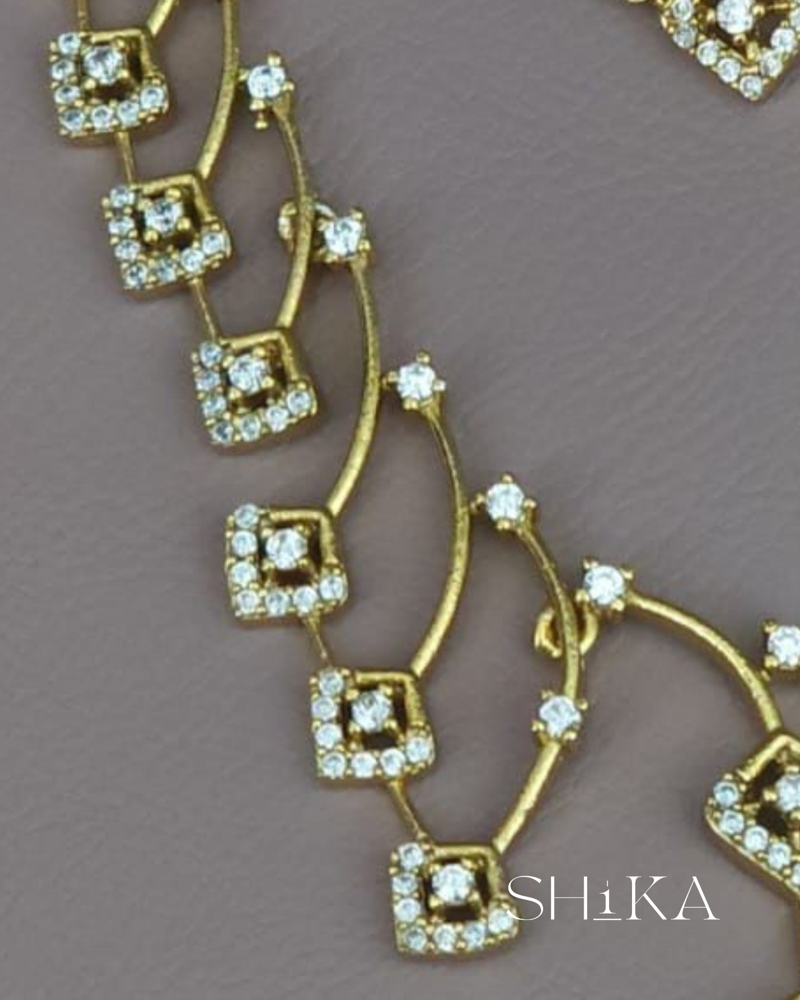 Diamond Vine Necklace Set