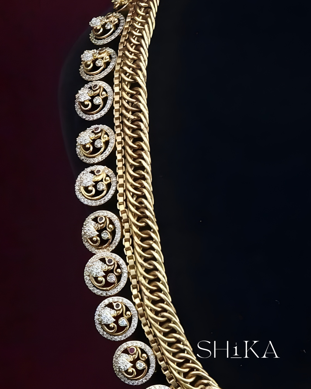Jilebi Haram Necklace Set