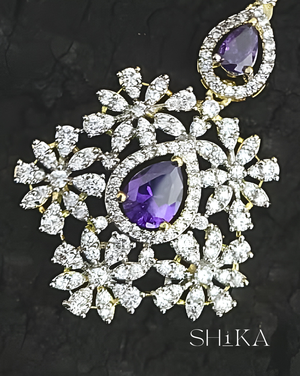 GJ Tear Drop Stone Tika