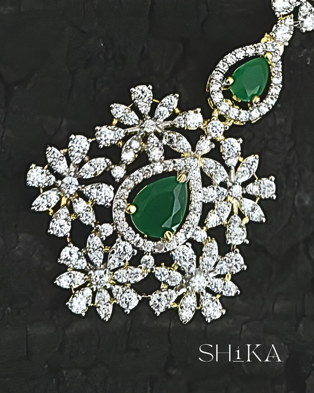GJ Tear Drop Stone Tika