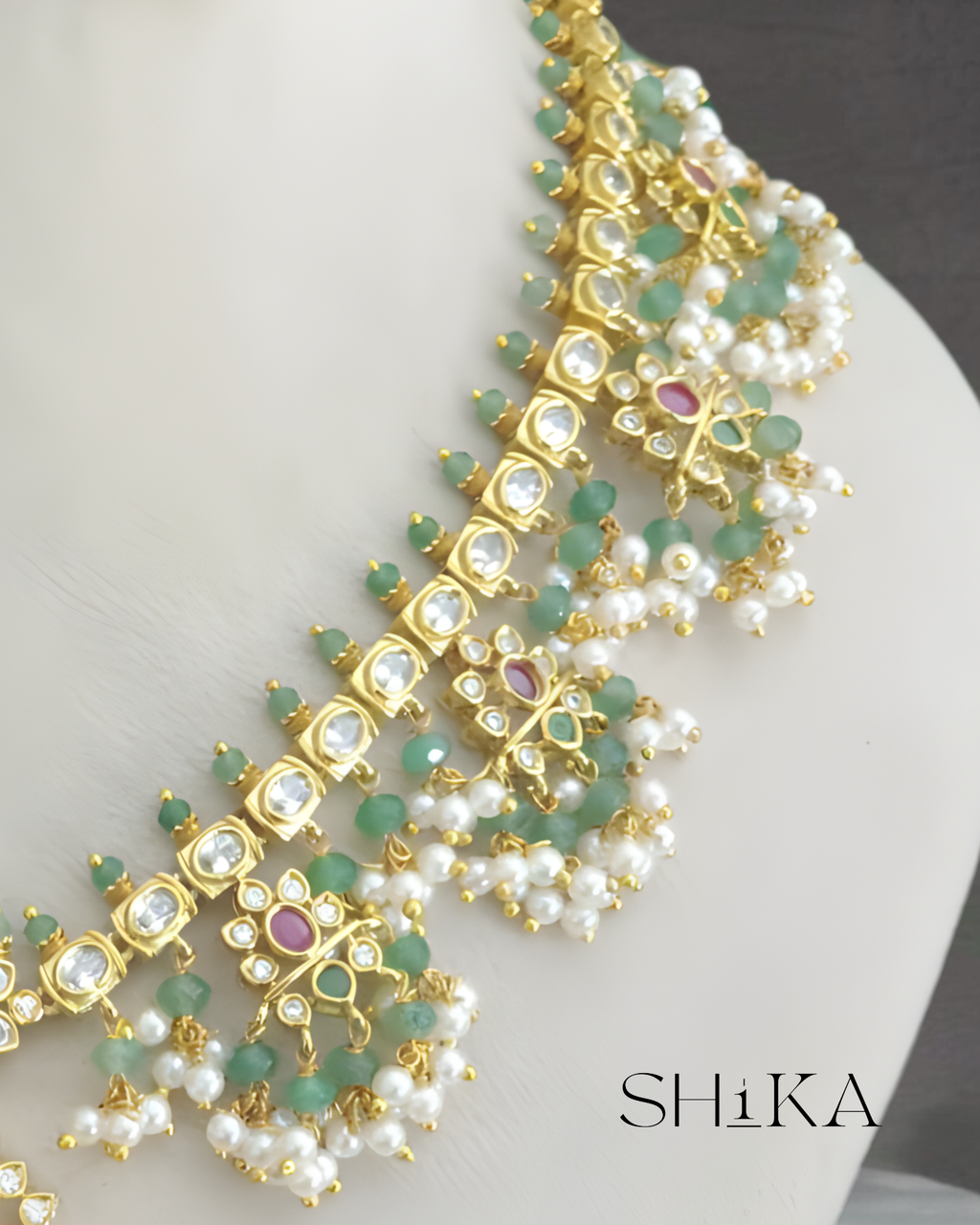 Heavy Guttapusala Necklace Set