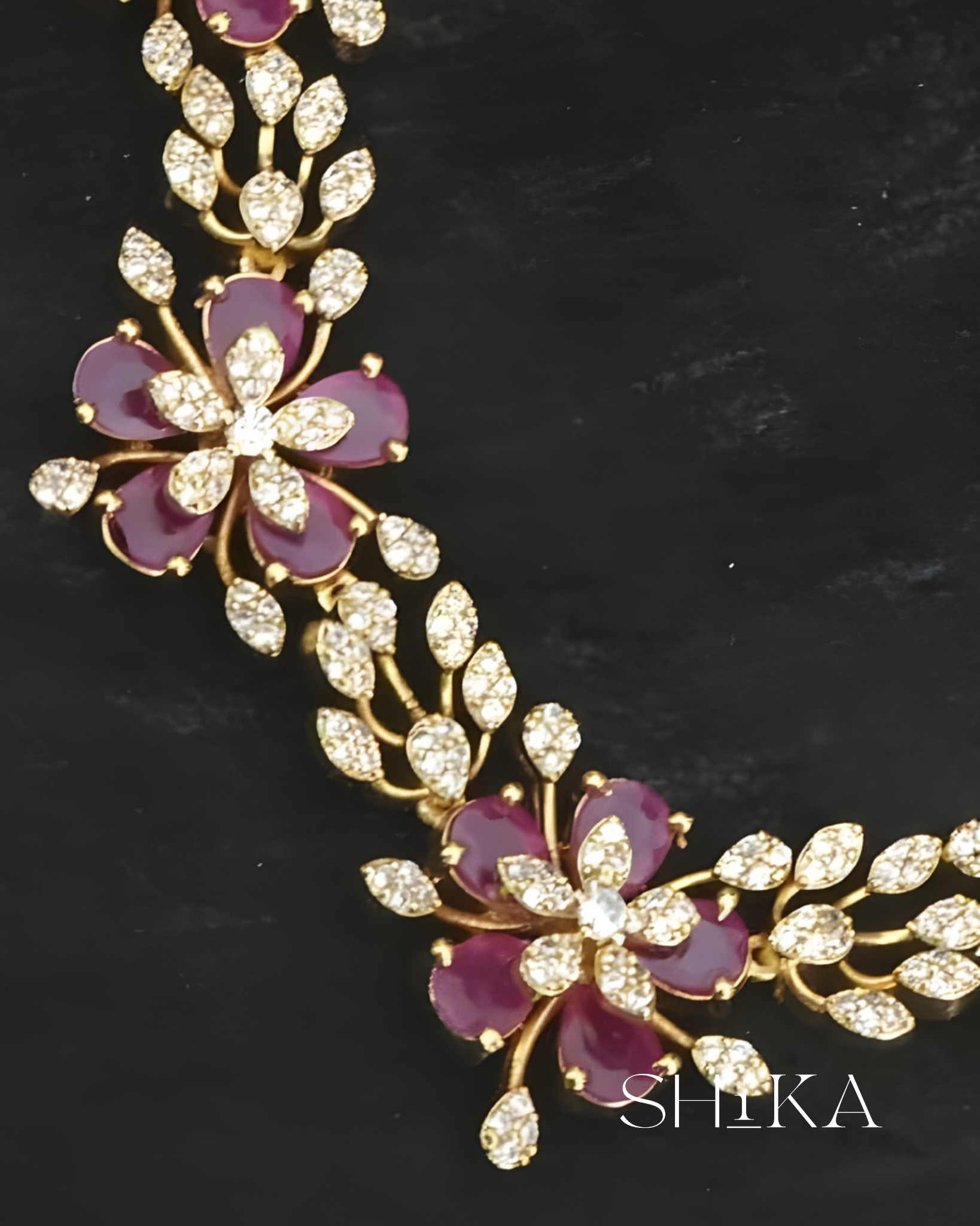 Floral Burst Necklace Set