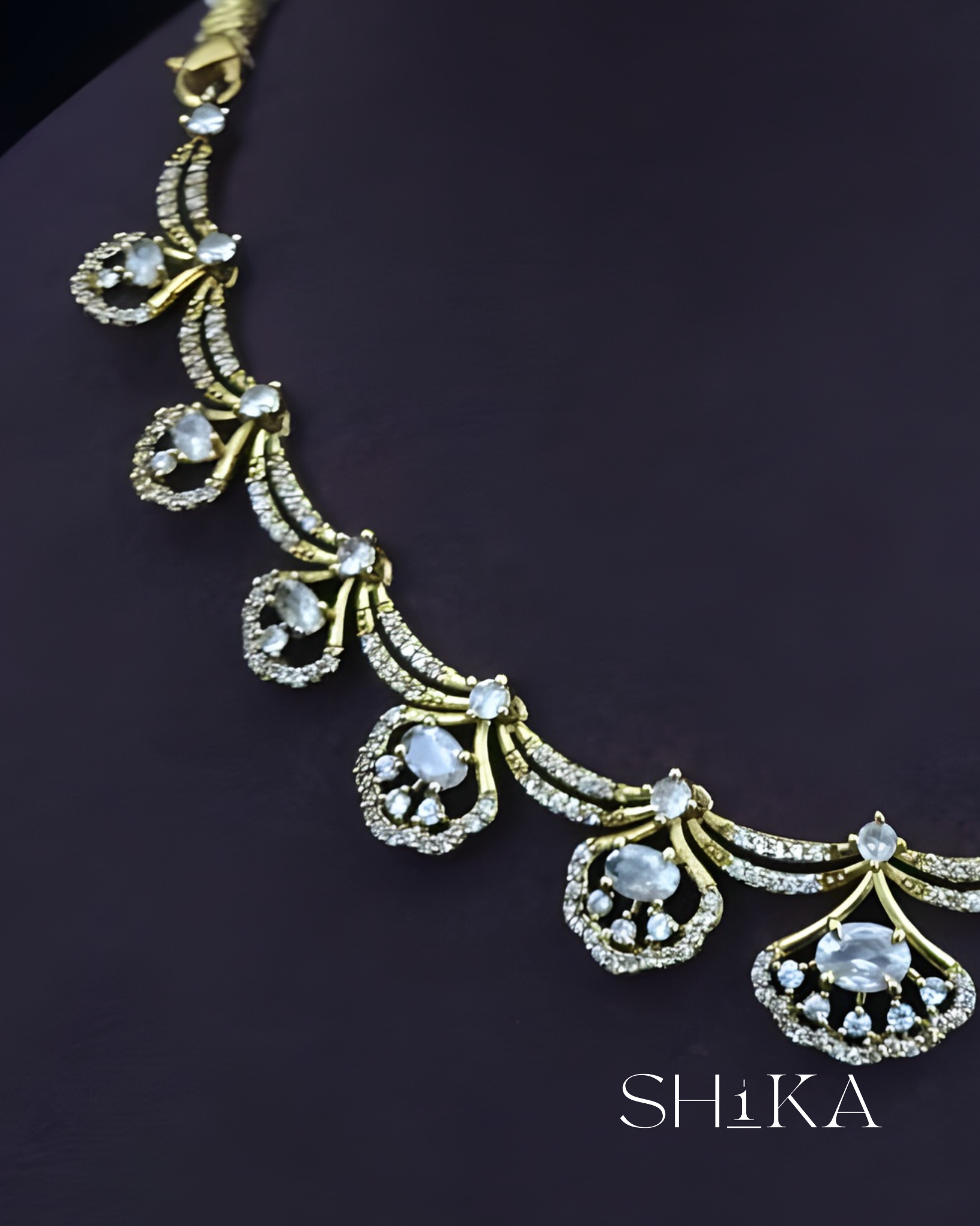 CZ Stone Necklace Set