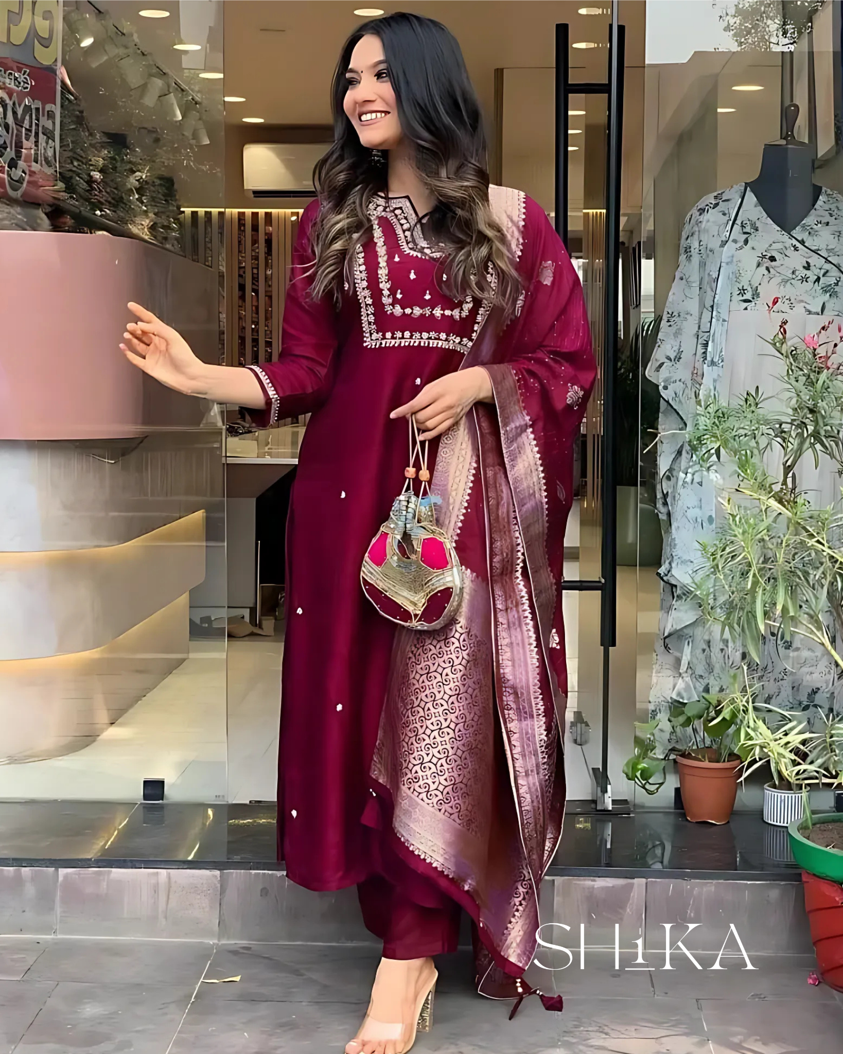 Mulberry Mist Kurti Set