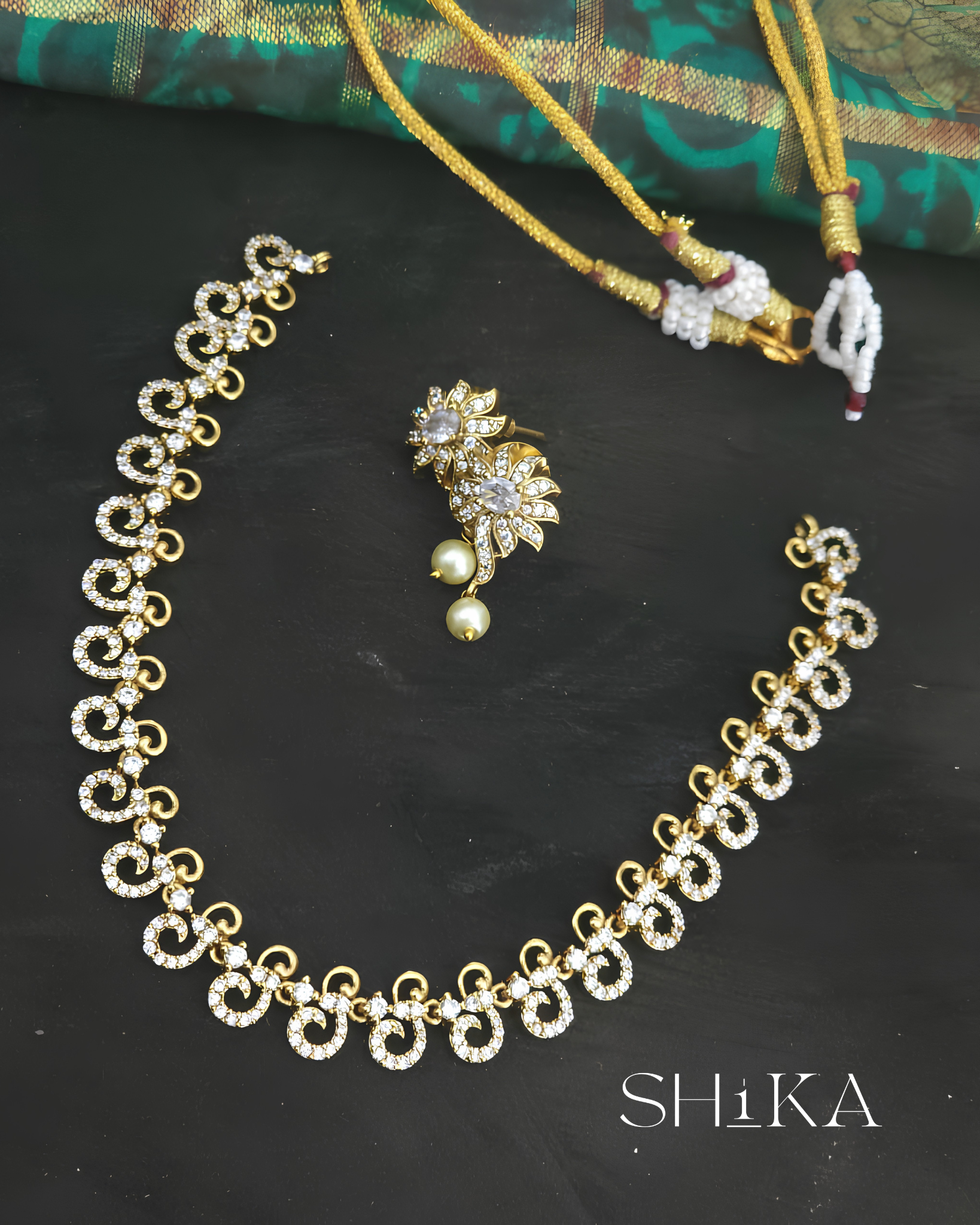 Chandni CZ Necklace Set
