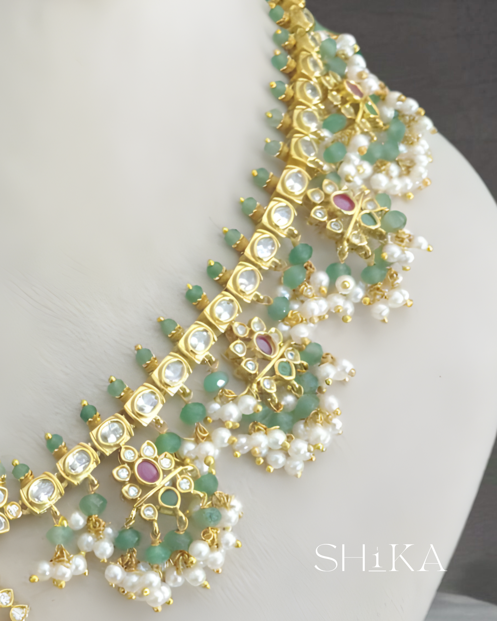 Heavy Guttapusala Necklace Set