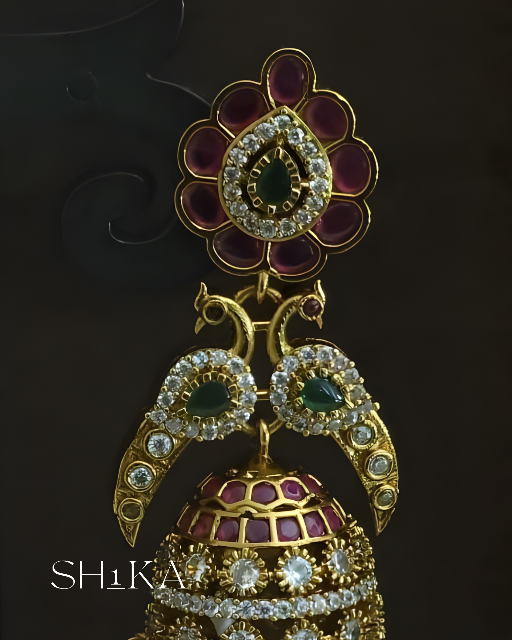 Kempu Buttas Earrings