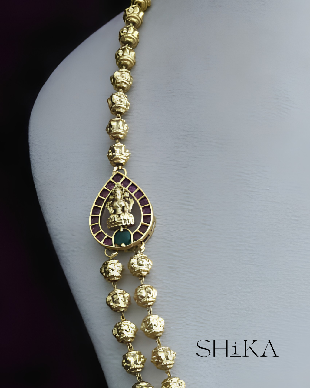 Laxmidevi Antique Mala Necklace Set
