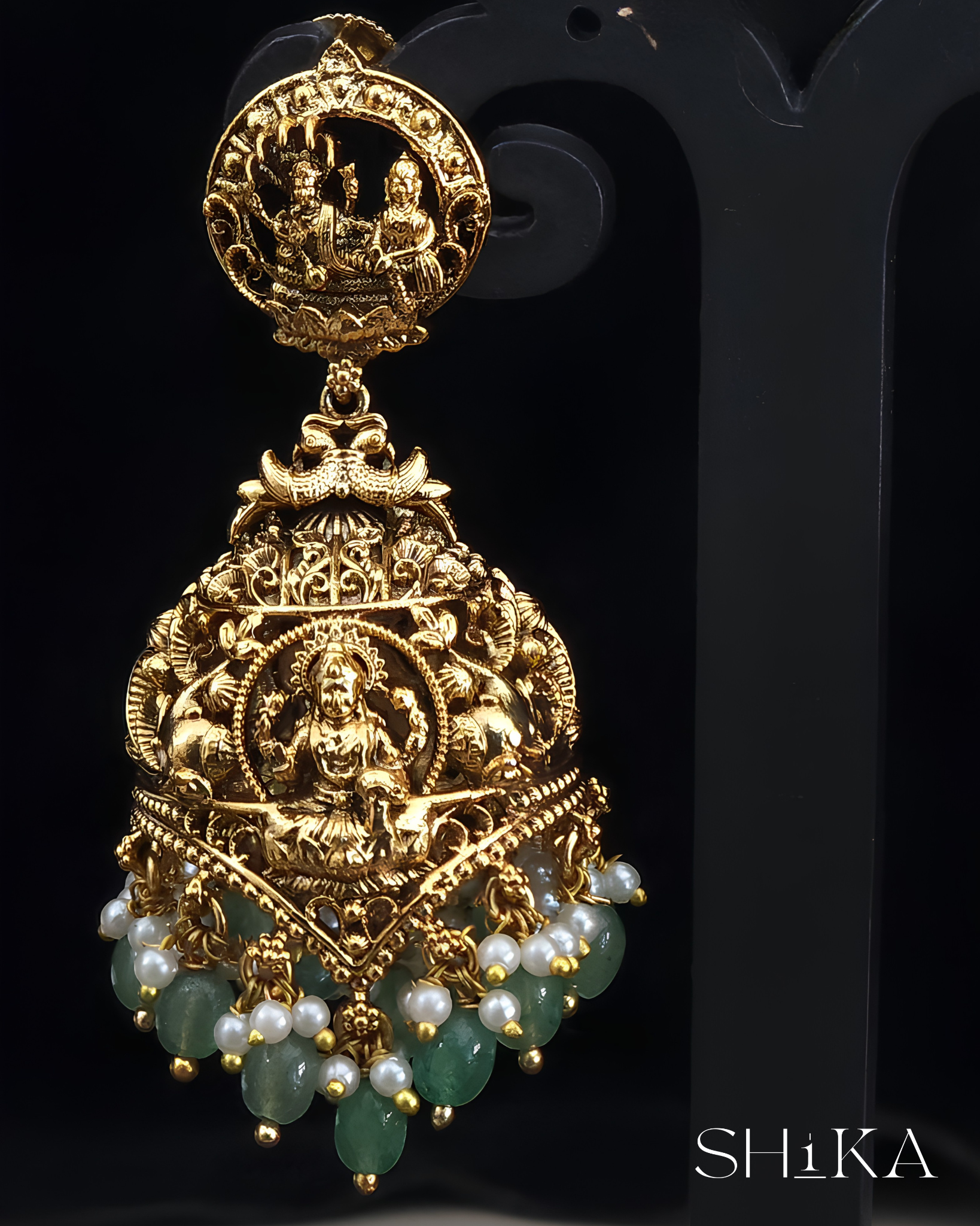 Antique Laxmidevi Jumkas Earrings