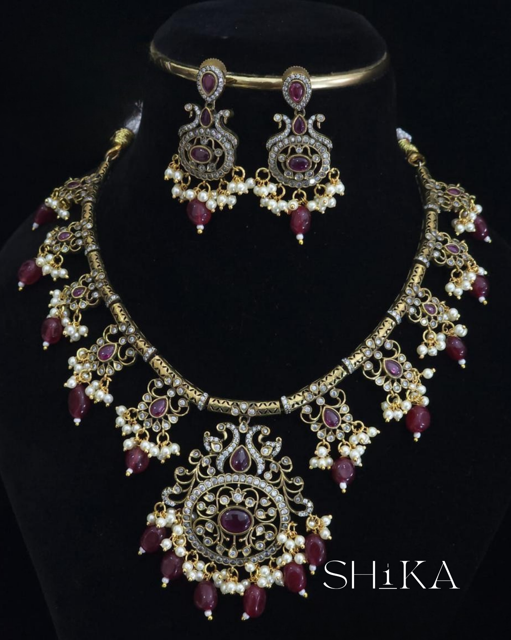 Devika Antique Necklace Set