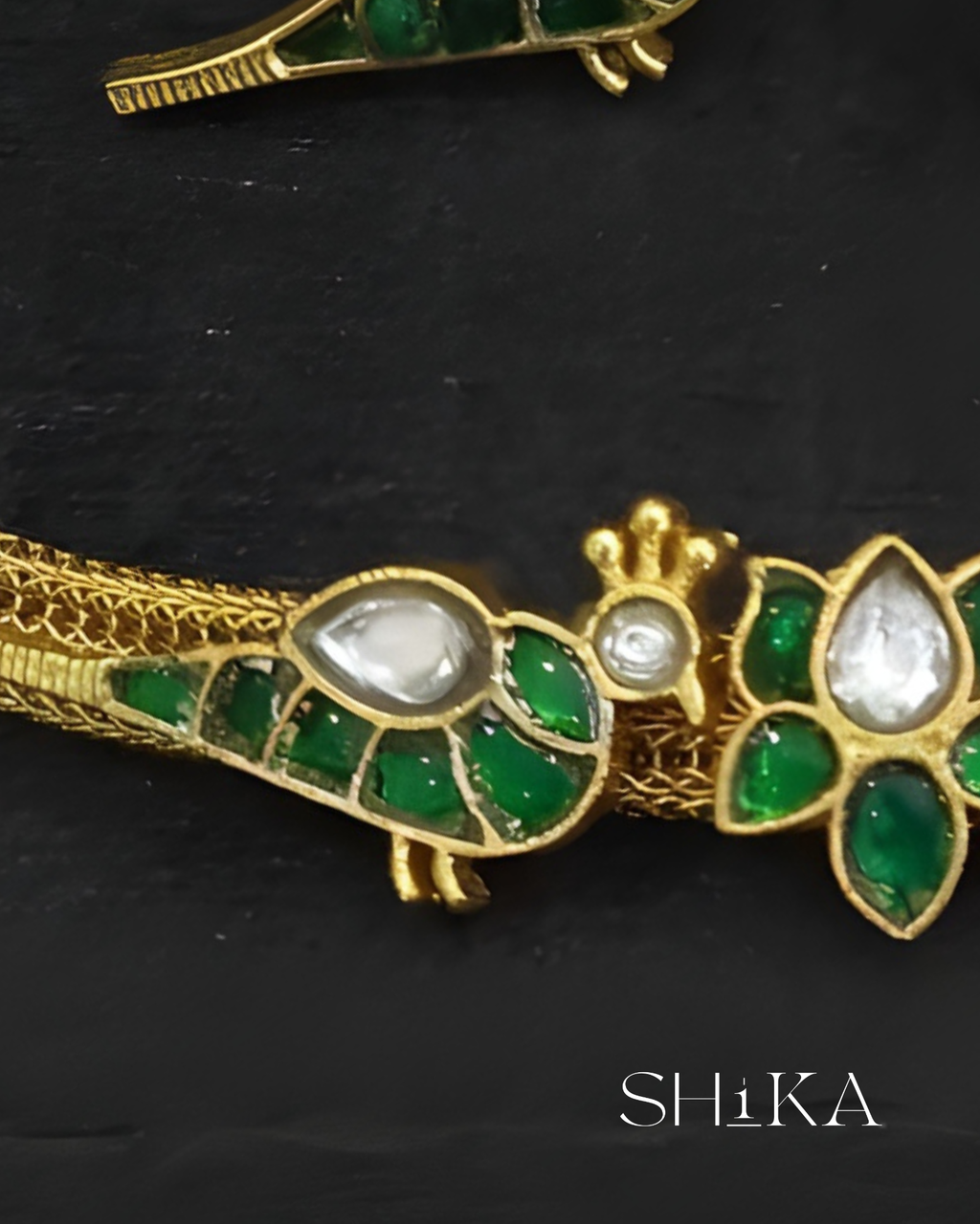 Jadau Kundan Peacock Necklace Set
