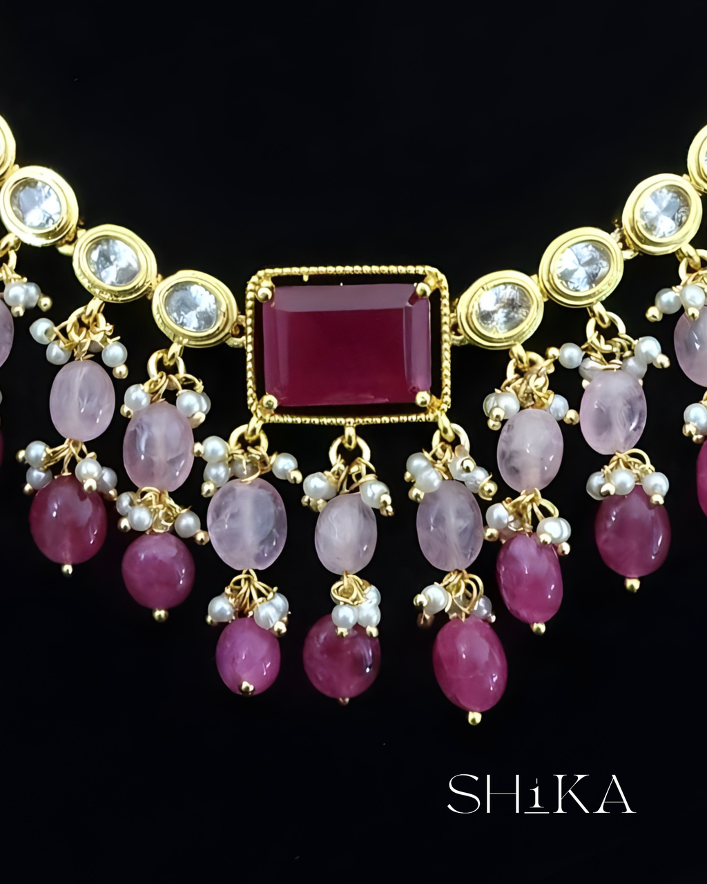 Heavy Beaded Necklace Set