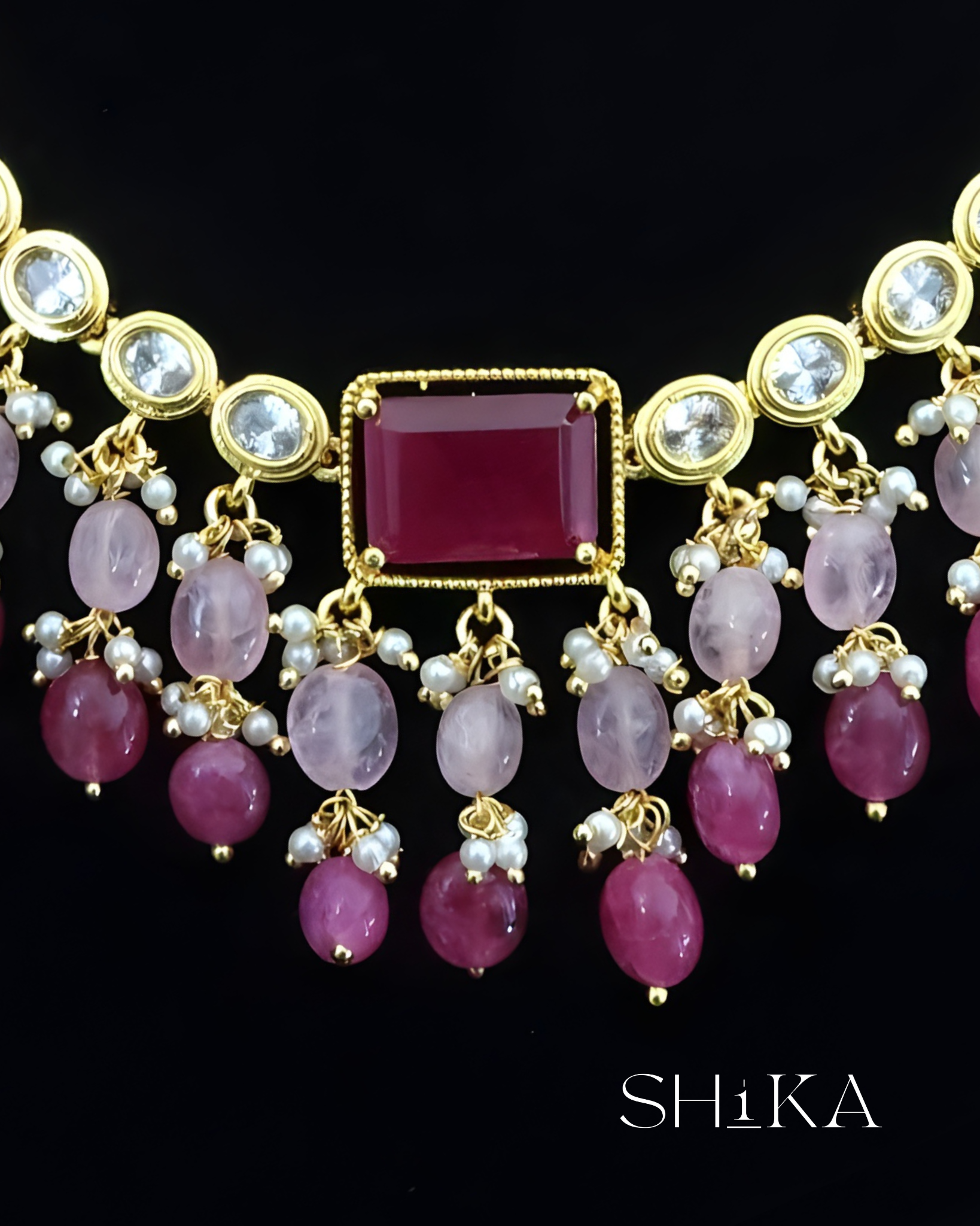 Heavy Beaded Necklace Set