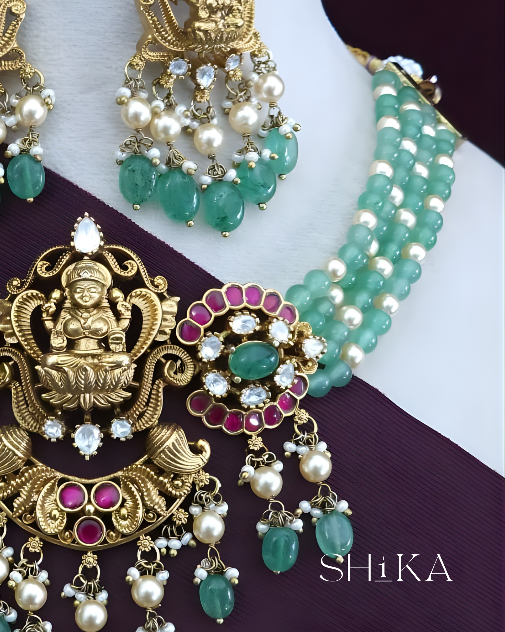 Laxmi Devi Jadau Kundan Choker Set