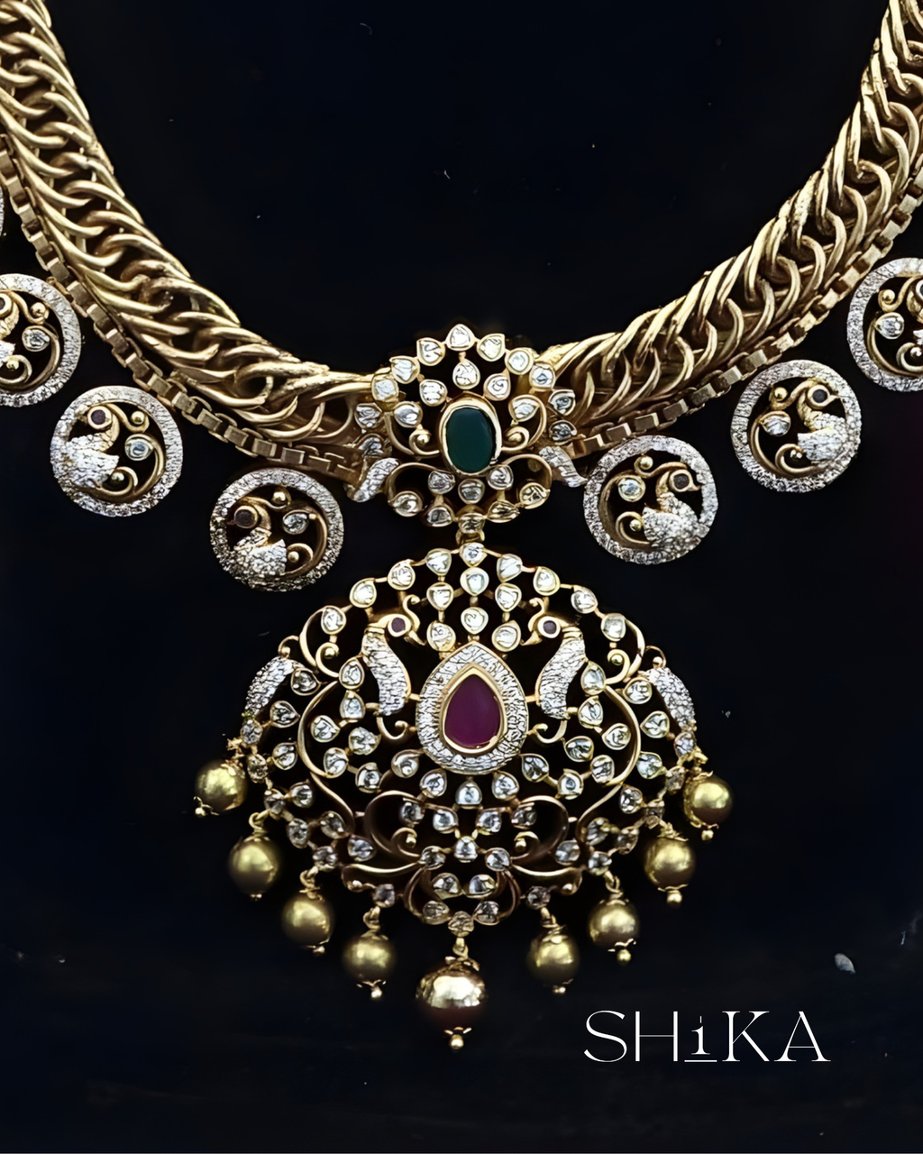 Jilebi Haram Necklace Set
