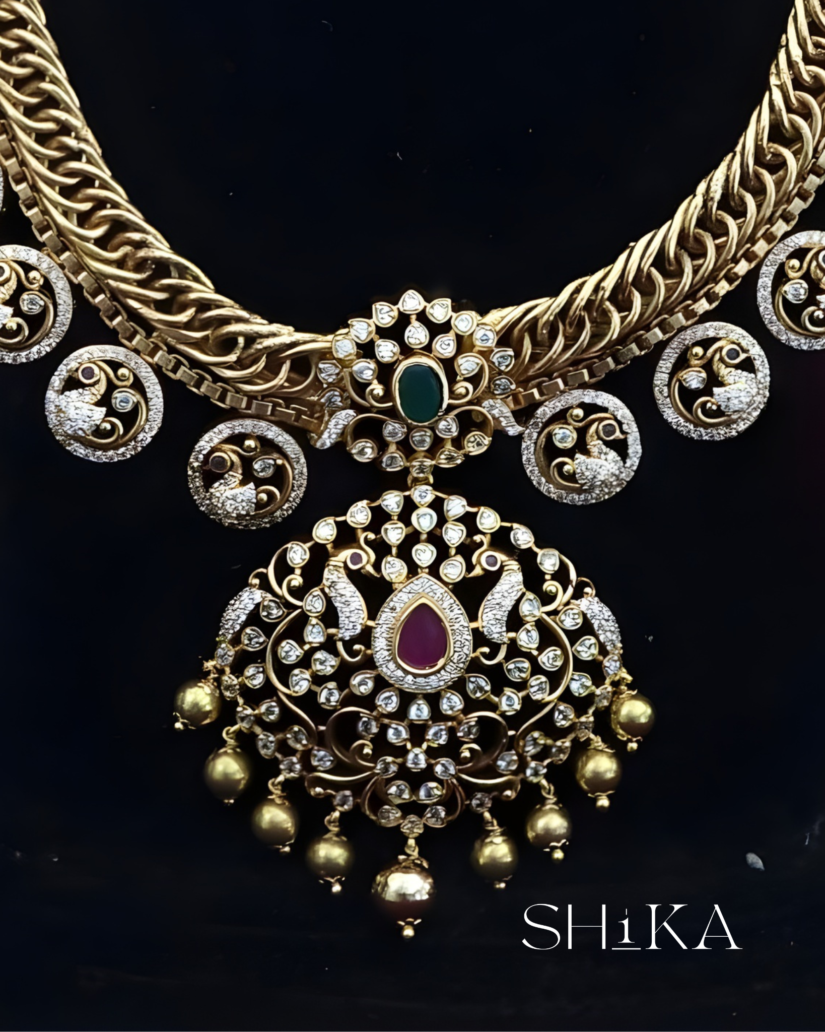 Jilebi Haram Necklace Set