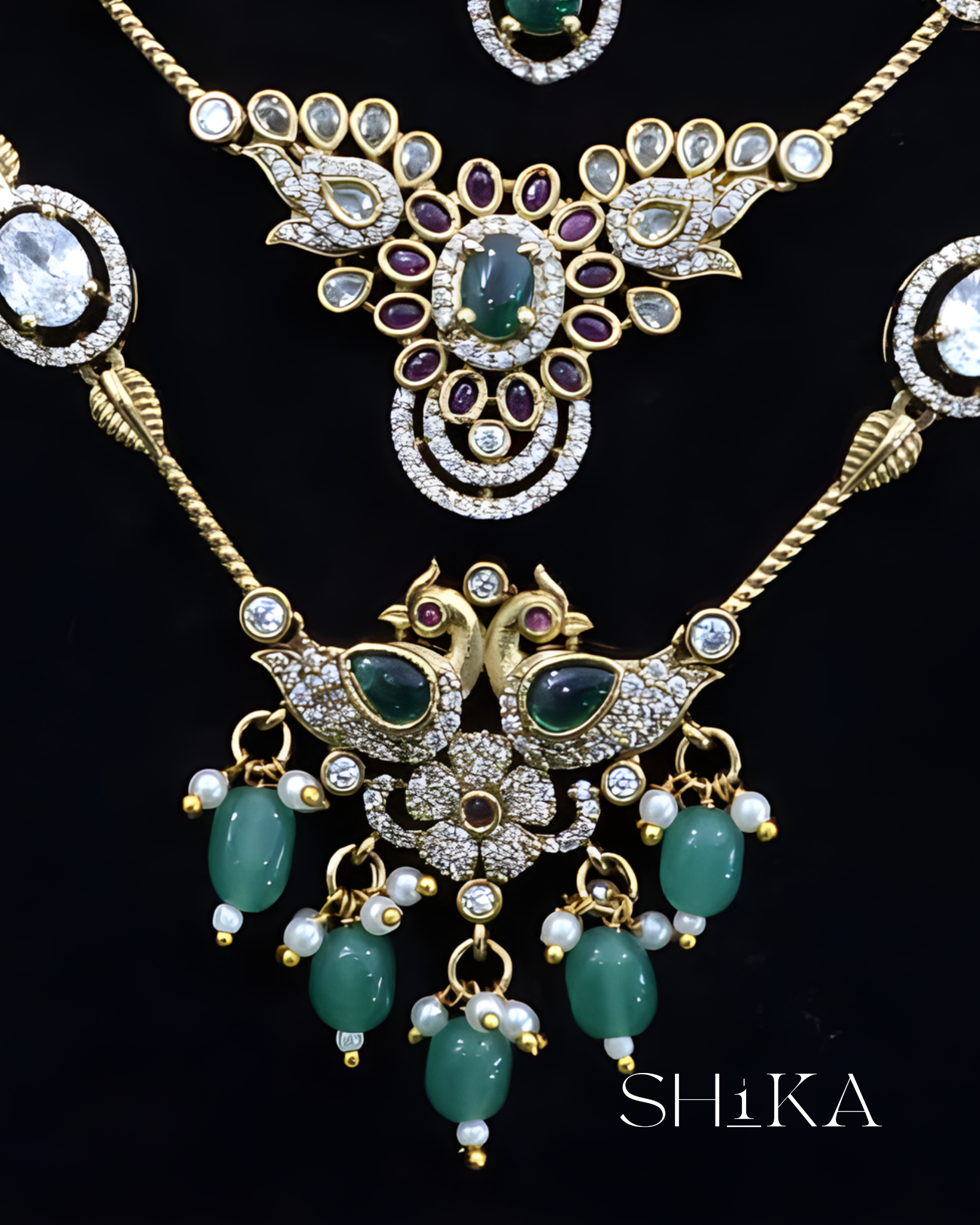 Multi-Chain Haram Necklace Set