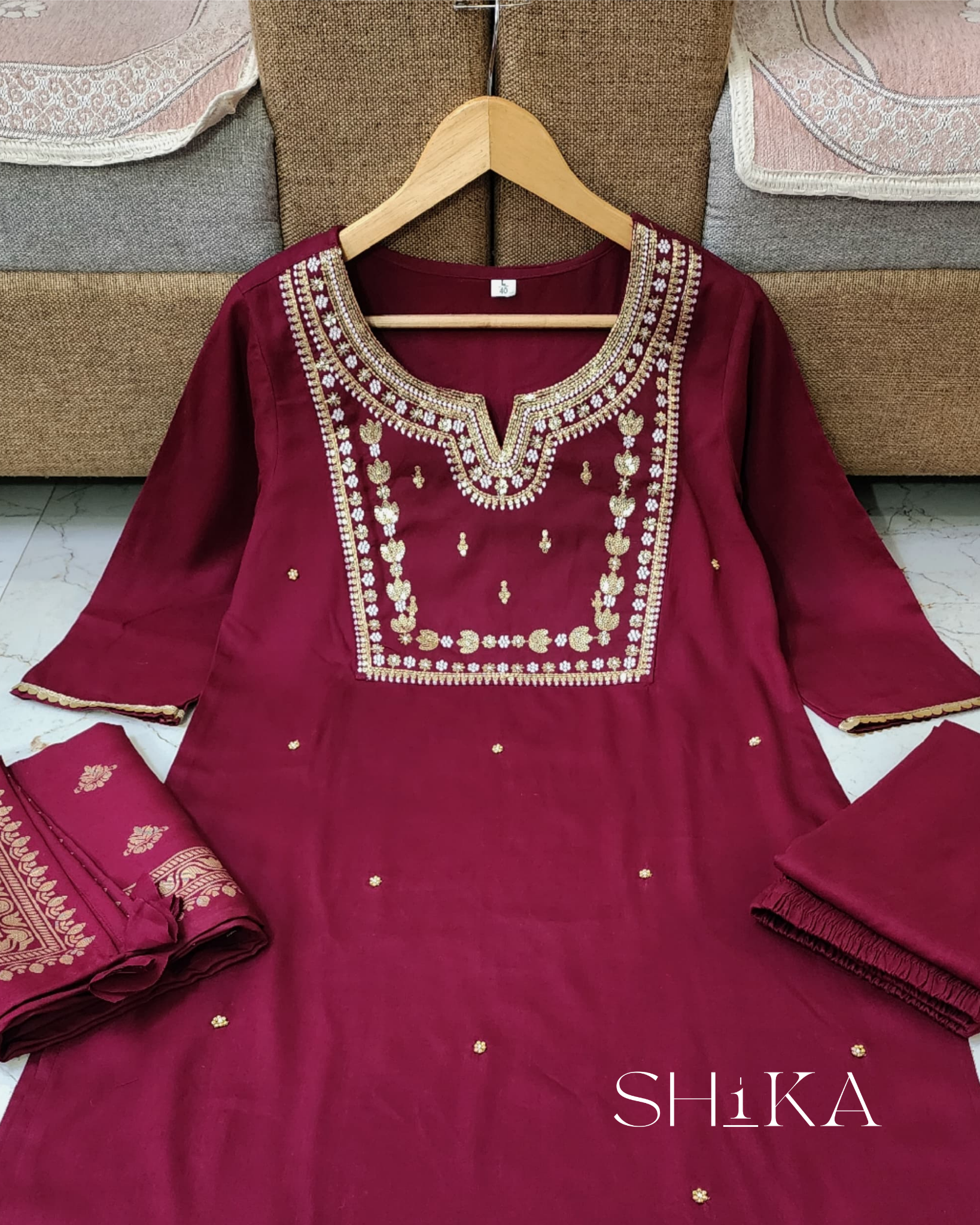 Mulberry Mist Kurti Set