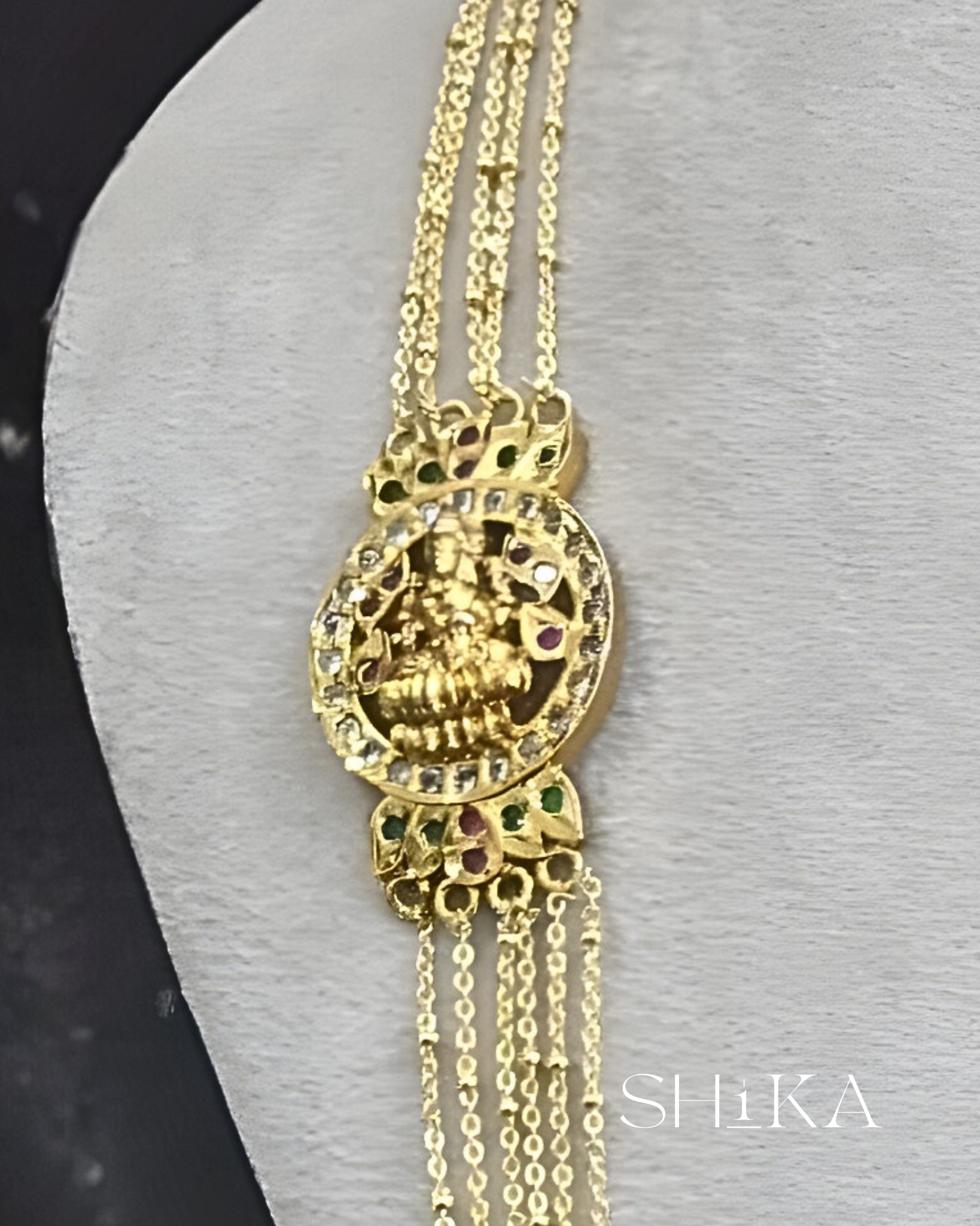 Chandraharam Gold Chain Necklace