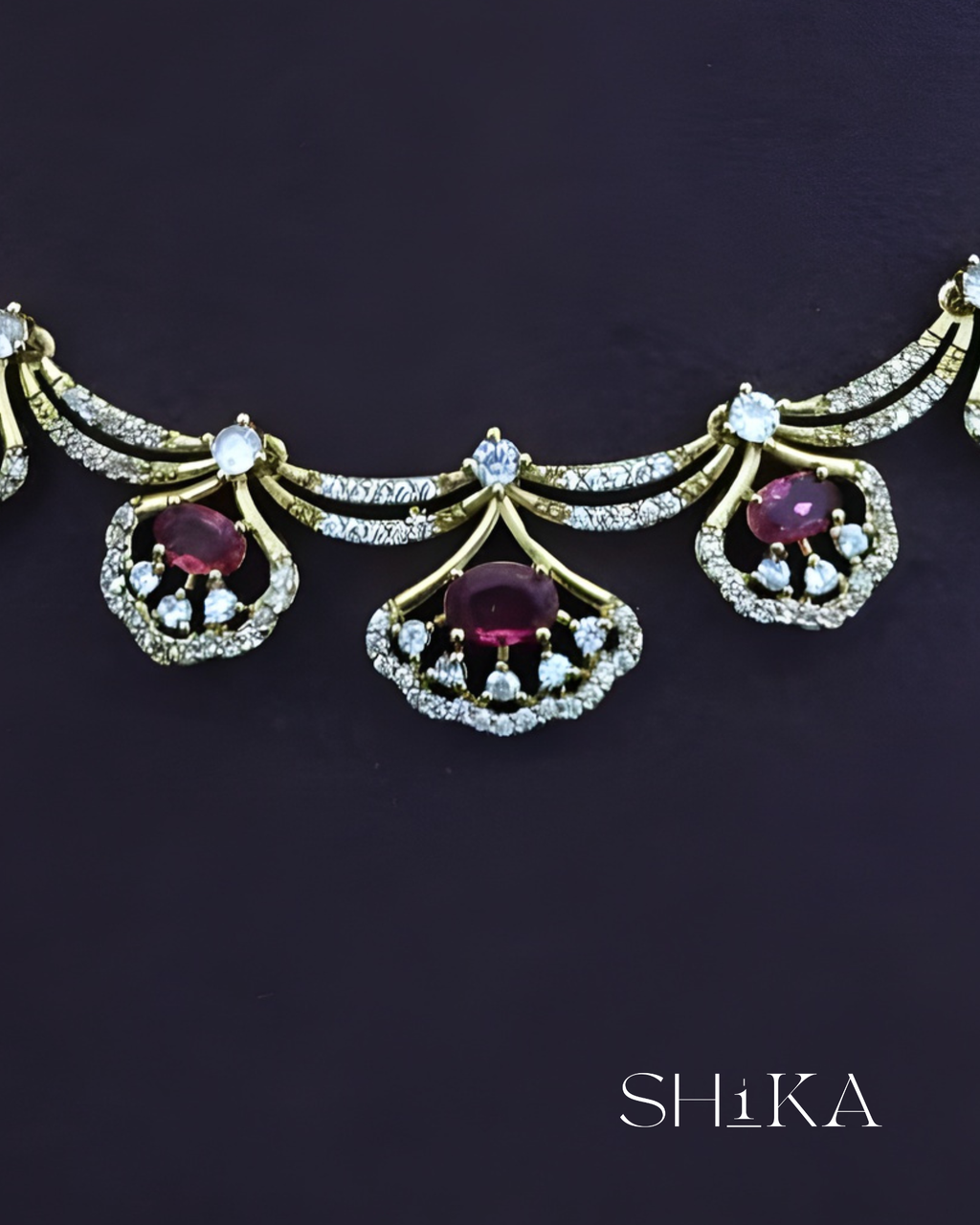 CZ Stone Necklace Set